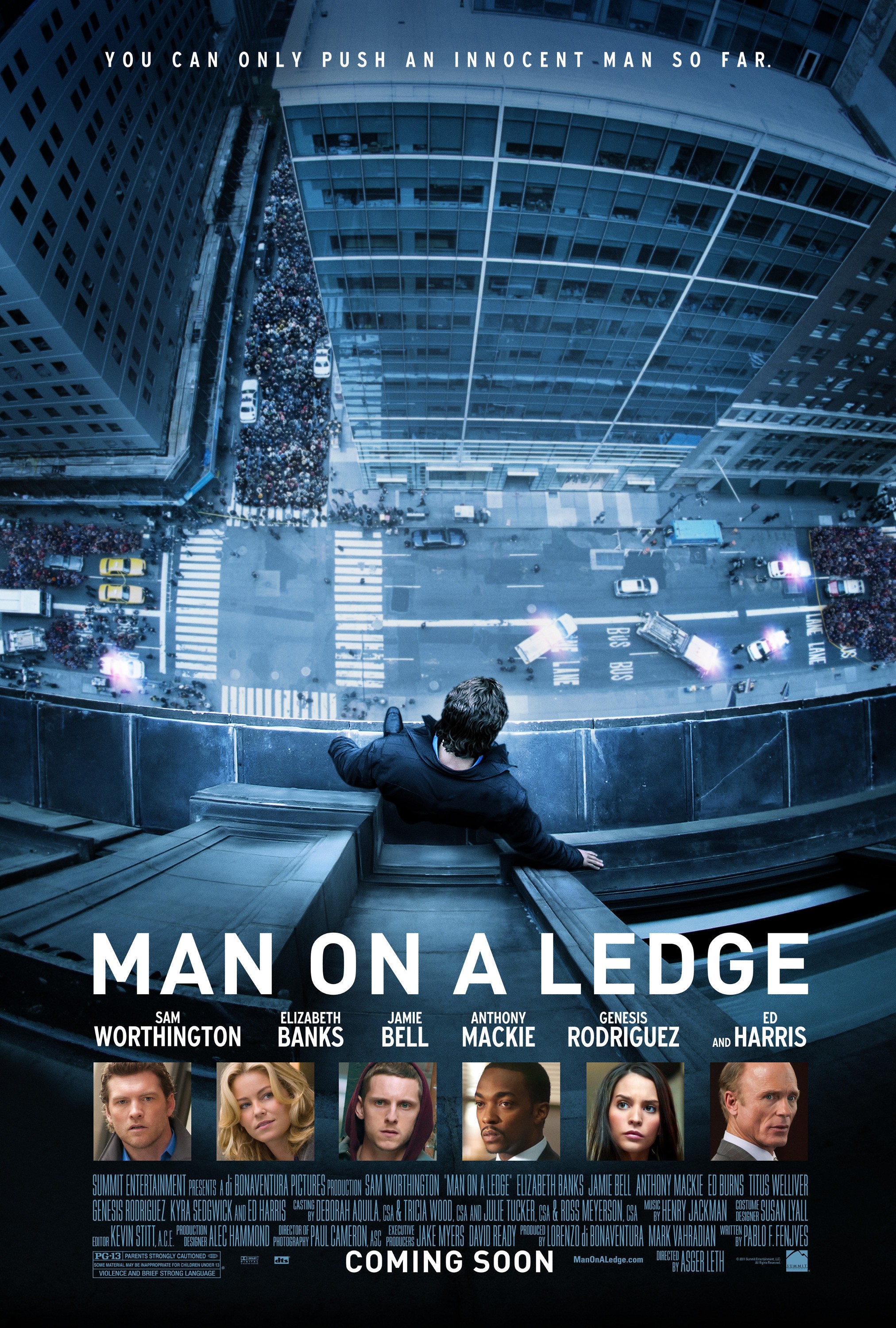 Mega Sized Movie Poster Image for Man on a Ledge (#1 of 3)