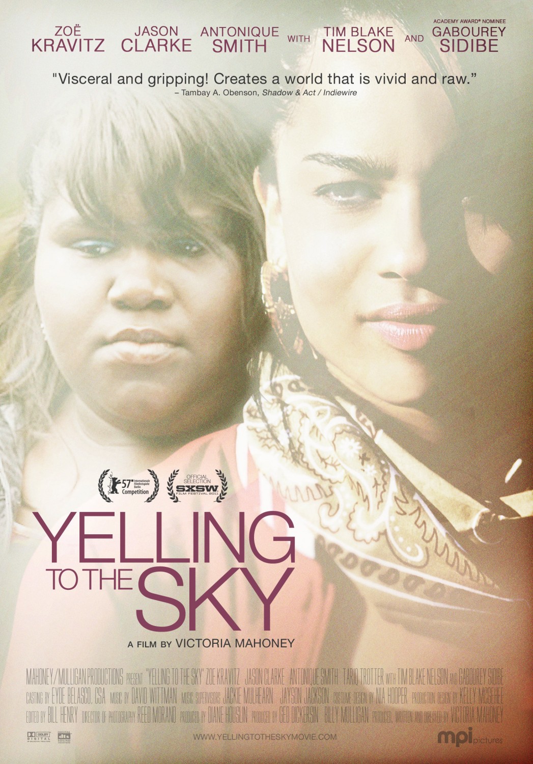 Extra Large Movie Poster Image for Yelling to the Sky 