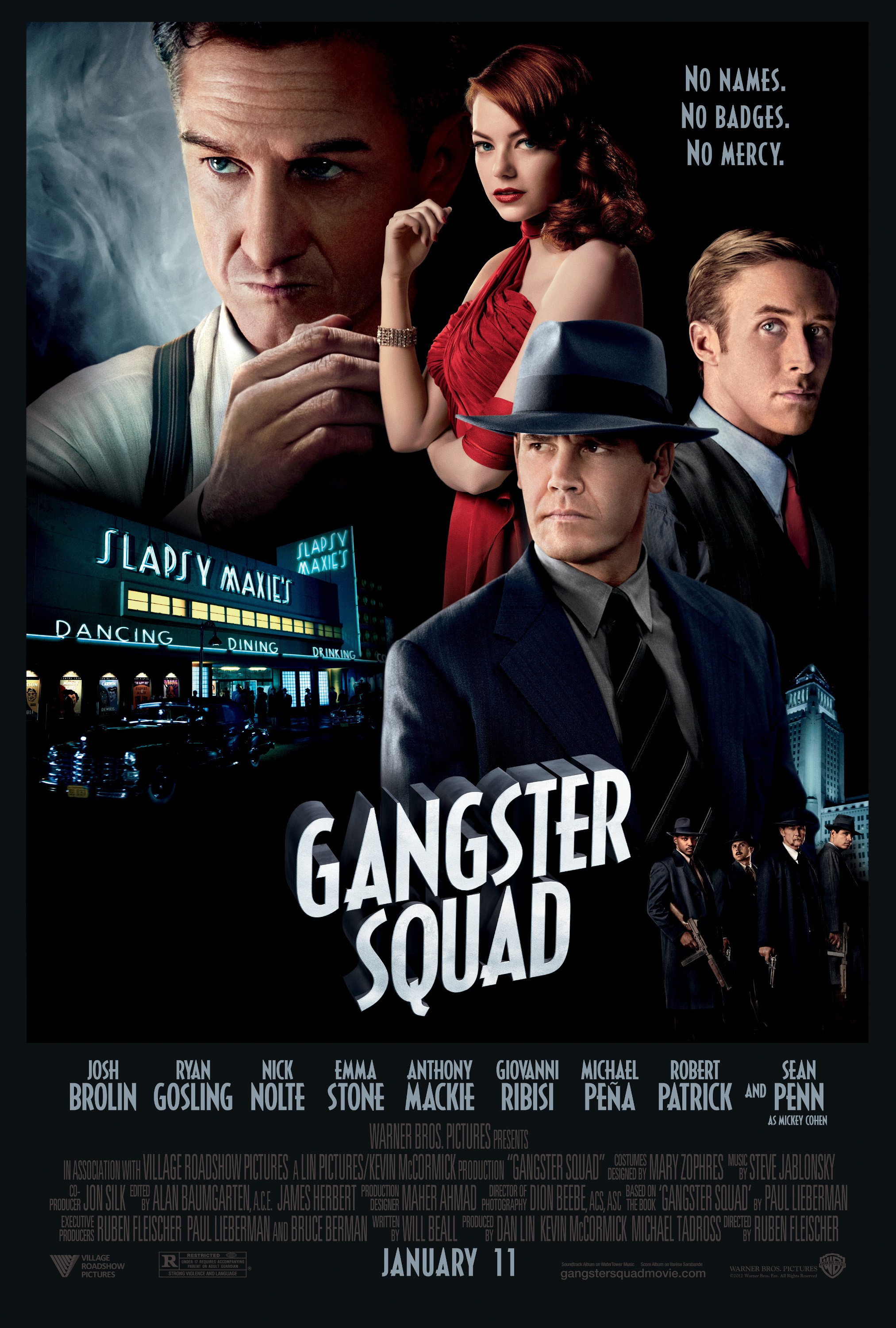 Mega Sized Movie Poster Image for Gangster Squad (#16 of 25)