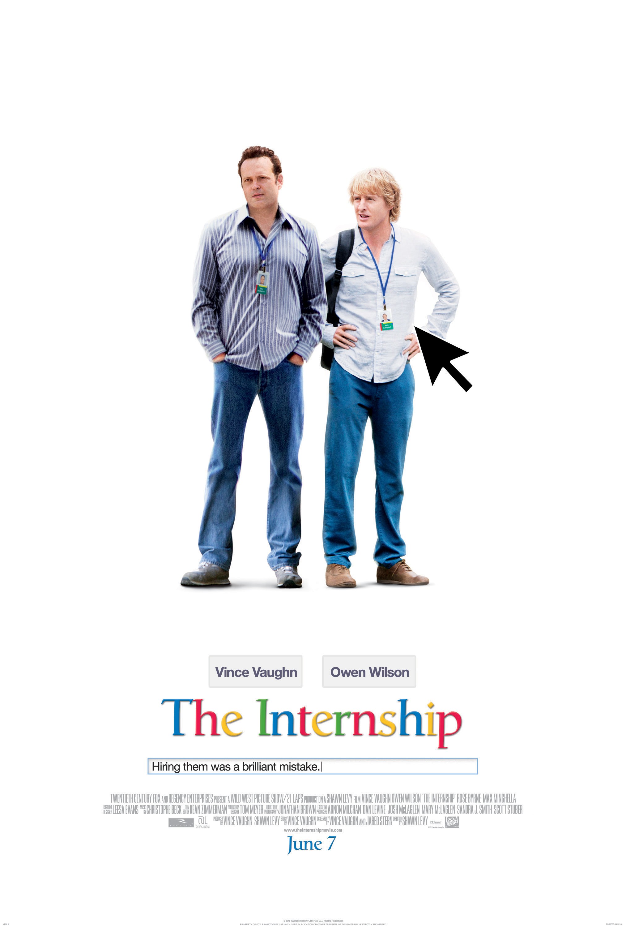 Mega Sized Movie Poster Image for The Internship (#1 of 8)