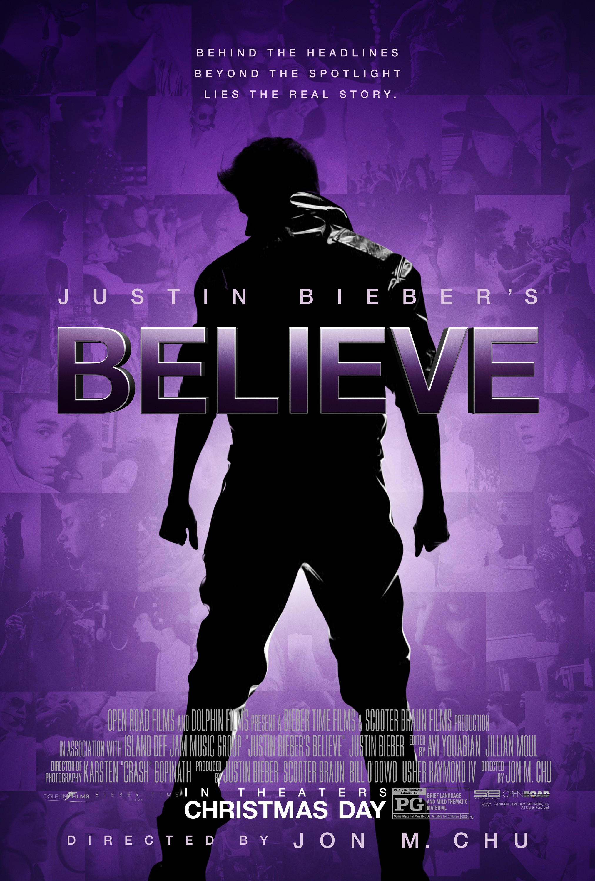 Mega Sized Movie Poster Image for Justin Bieber's Believe 