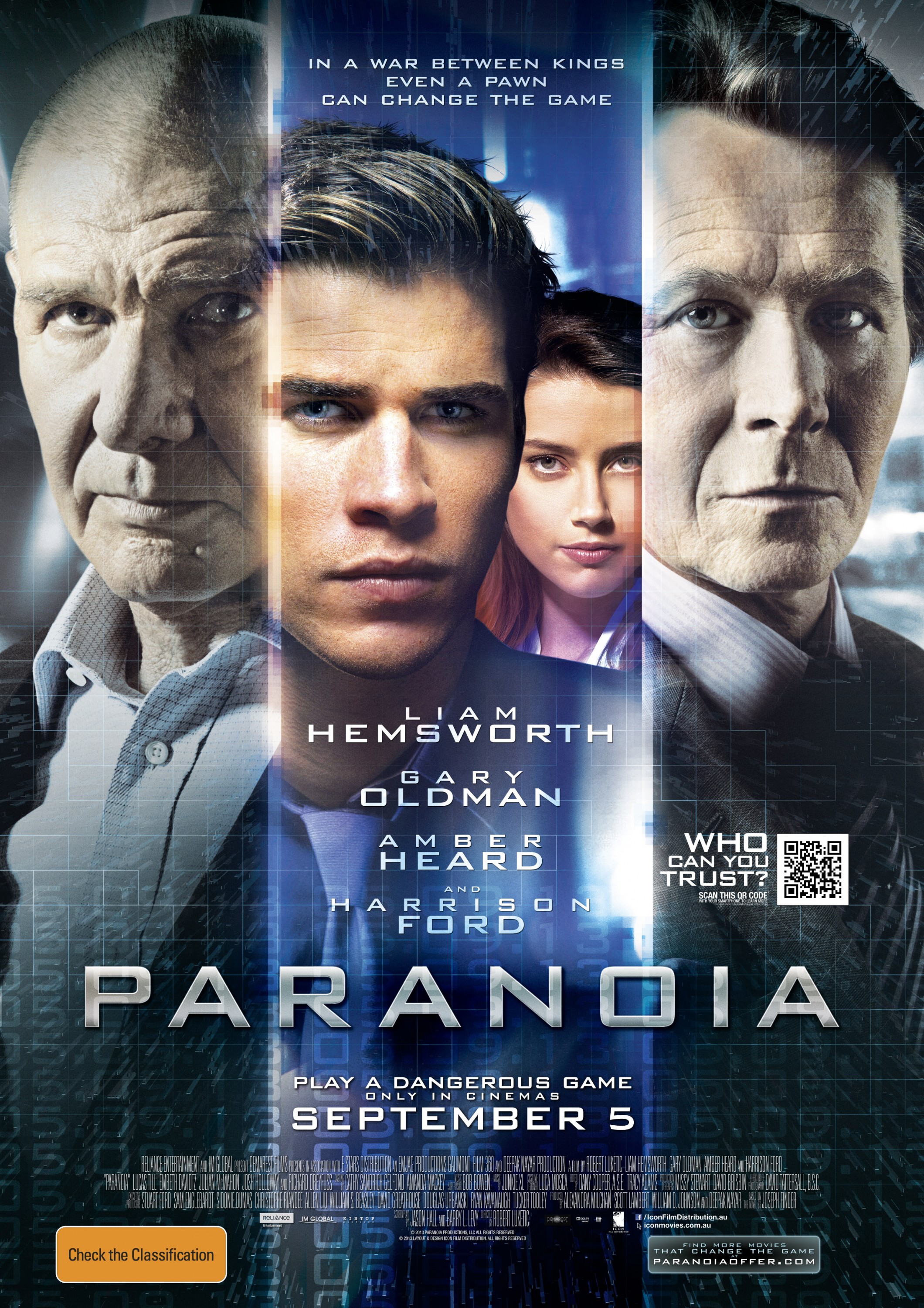 Mega Sized Movie Poster Image for Paranoia (#2 of 3)