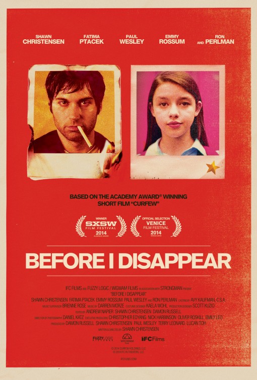 Before I Disappear Movie Poster
