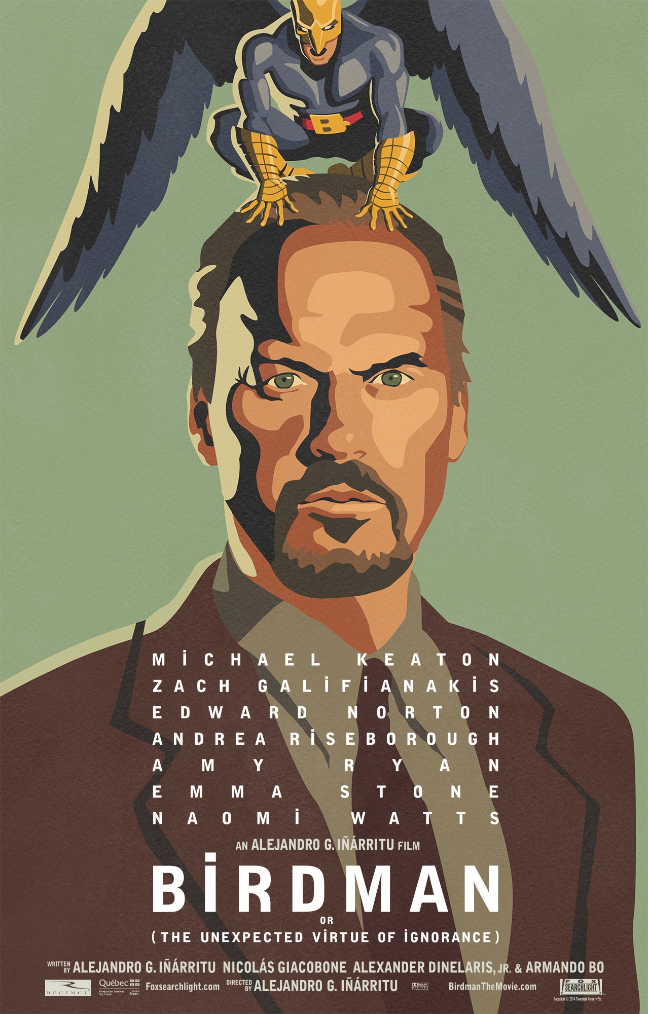 Mega Sized Movie Poster Image for Birdman (#1 of 26)