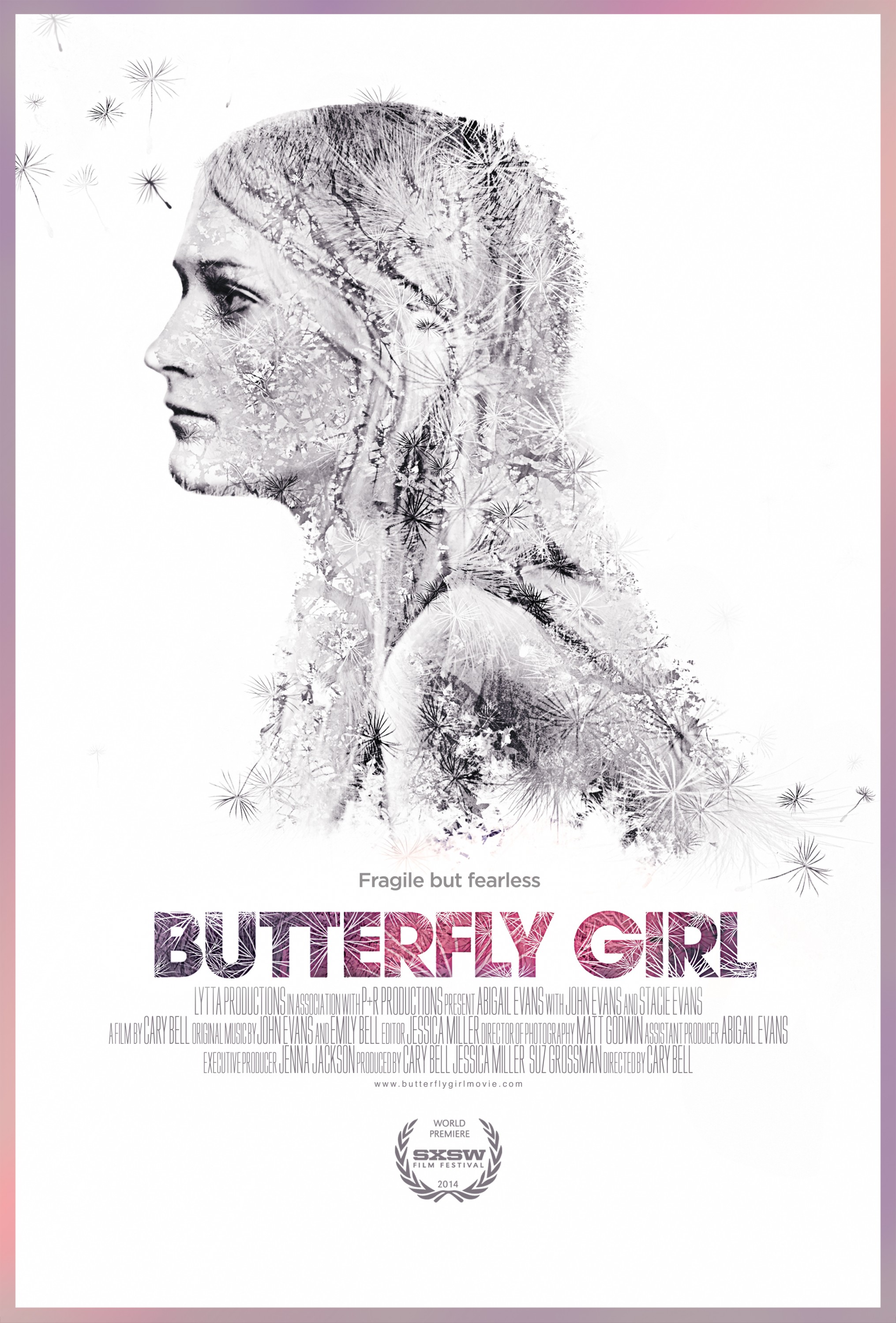 Mega Sized Movie Poster Image for Butterfly Girl 