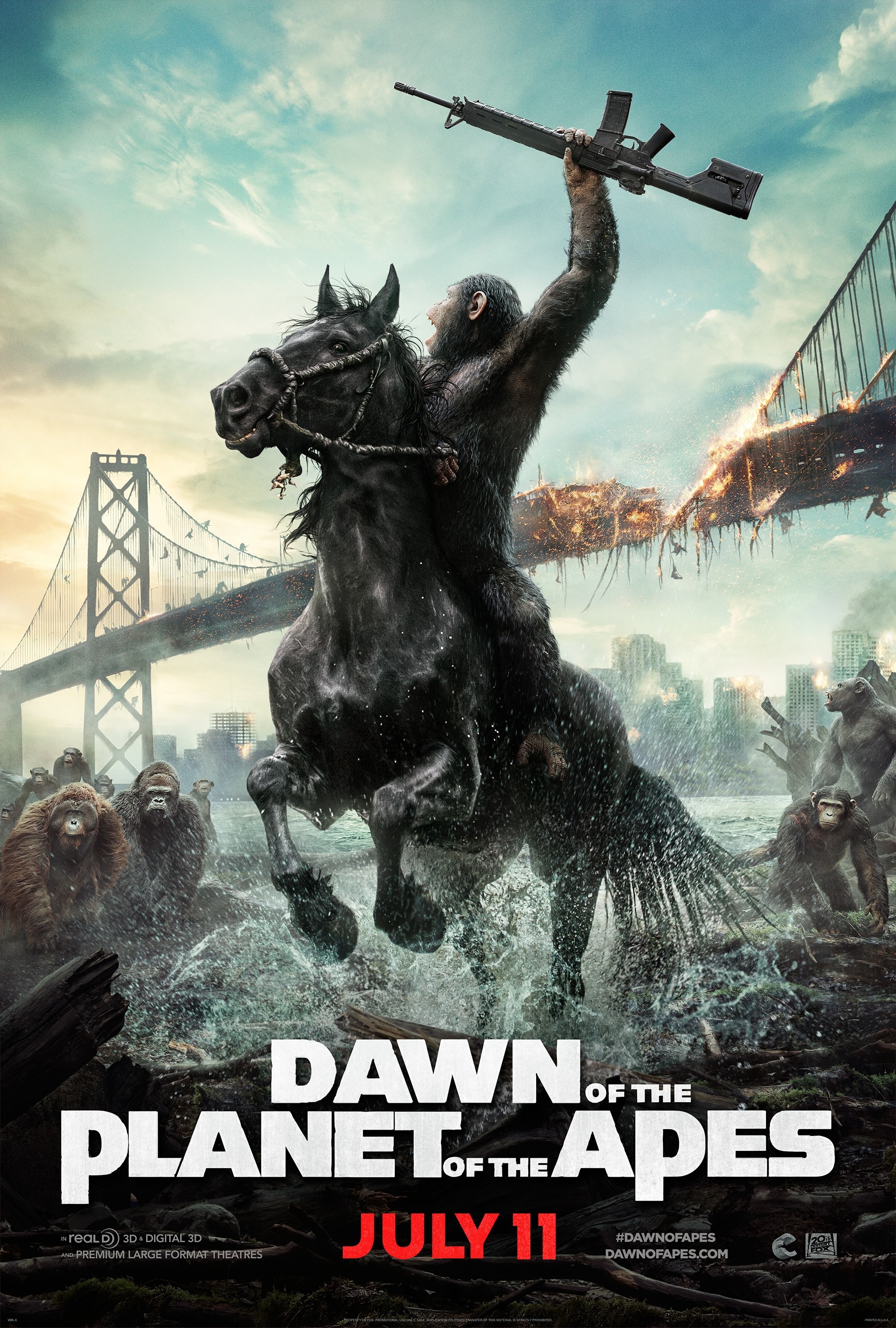 Mega Sized Movie Poster Image for Dawn of the Planet of the Apes (#6 of 9)