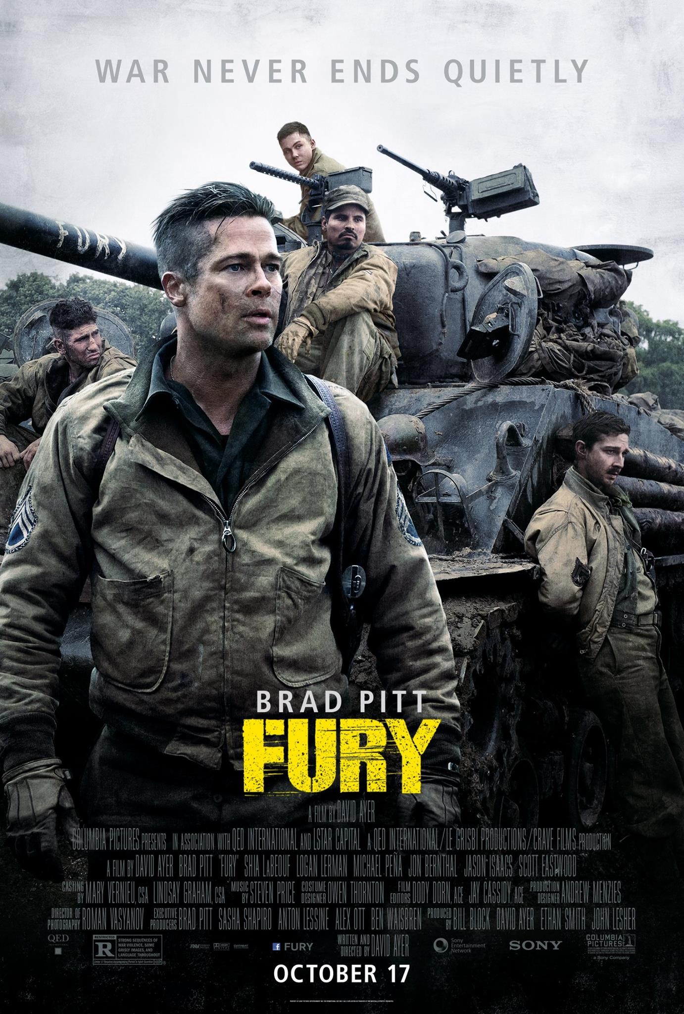 Mega Sized Movie Poster Image for Fury (#6 of 13)
