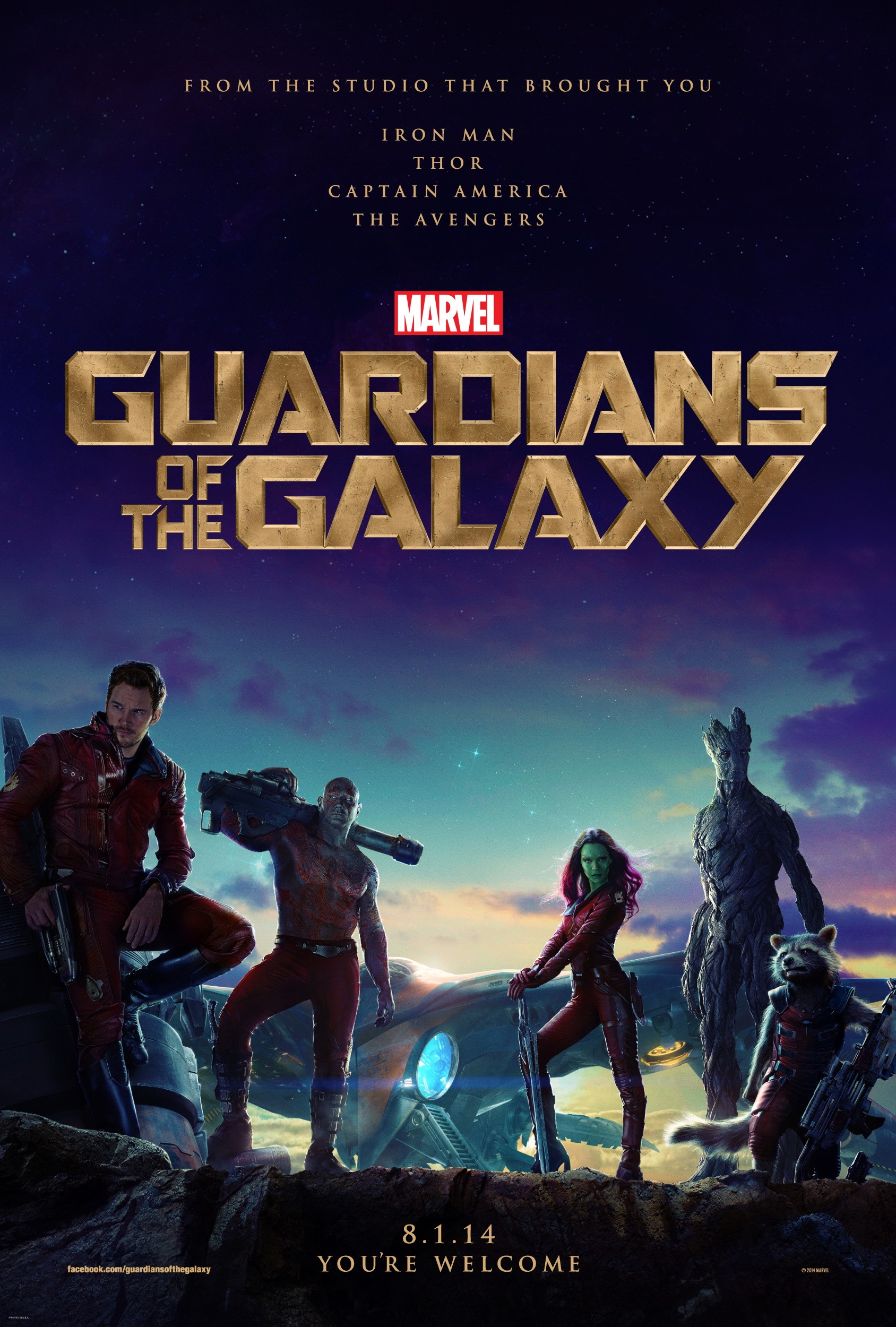 Mega Sized Movie Poster Image for Guardians of the Galaxy (#1 of 23)