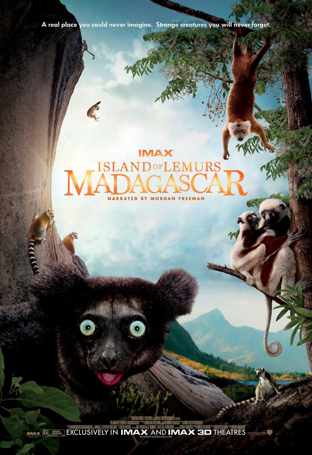 Extra Large Movie Poster Image for Island of Lemurs: Madagascar 