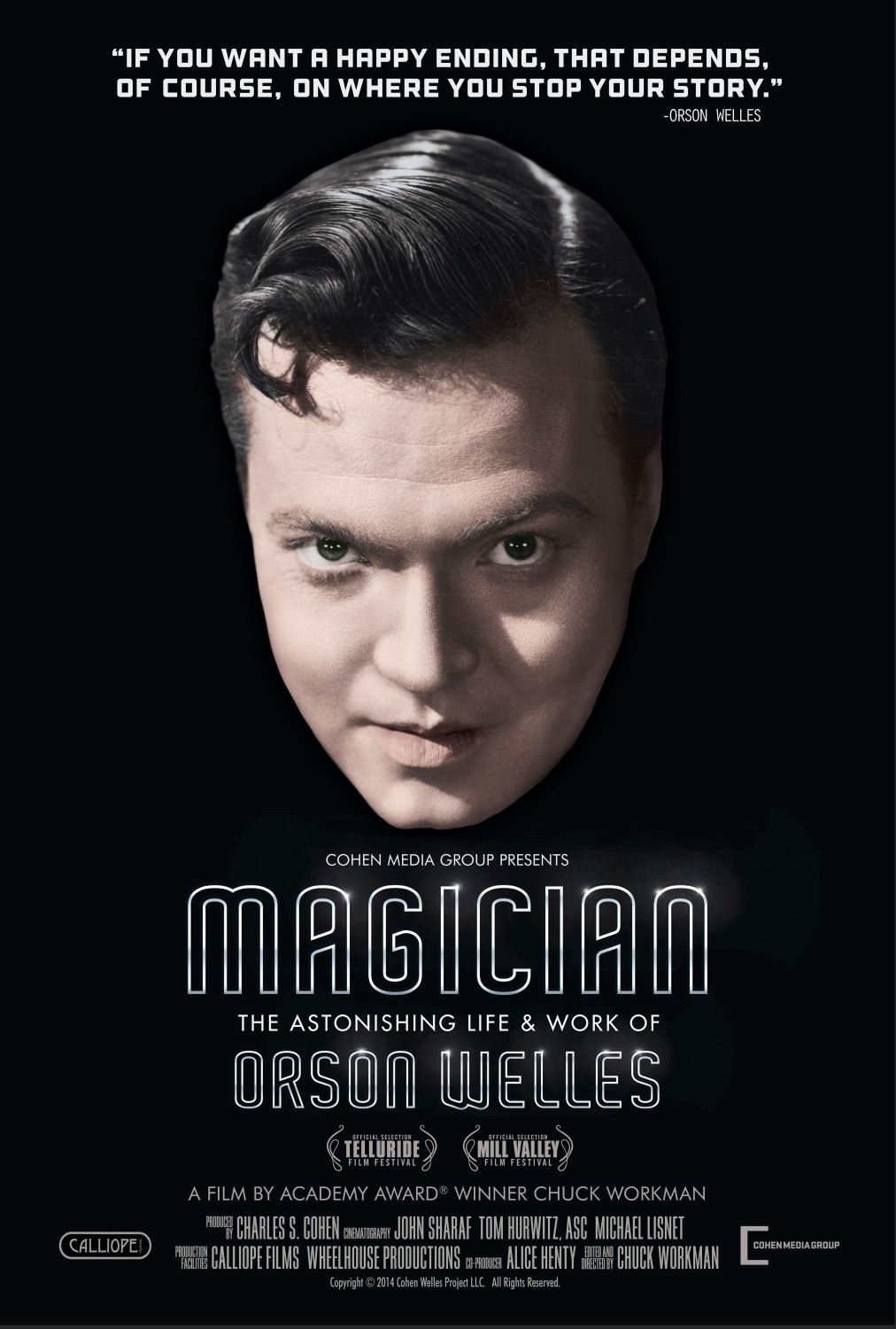 Extra Large Movie Poster Image for Magician: The Astonishing Life and Work of Orson Welles 