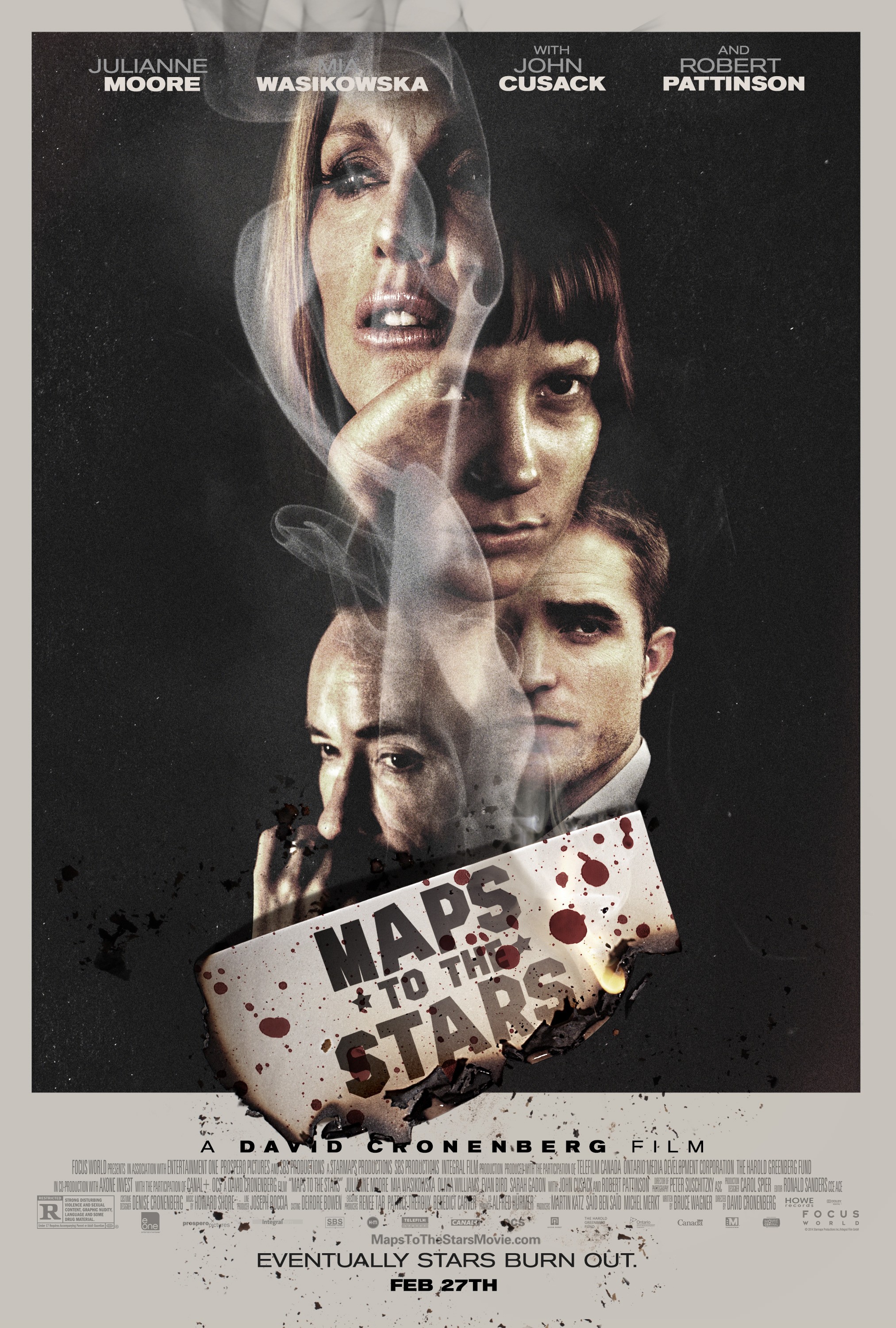 Mega Sized Movie Poster Image for Maps to the Stars (#8 of 9)