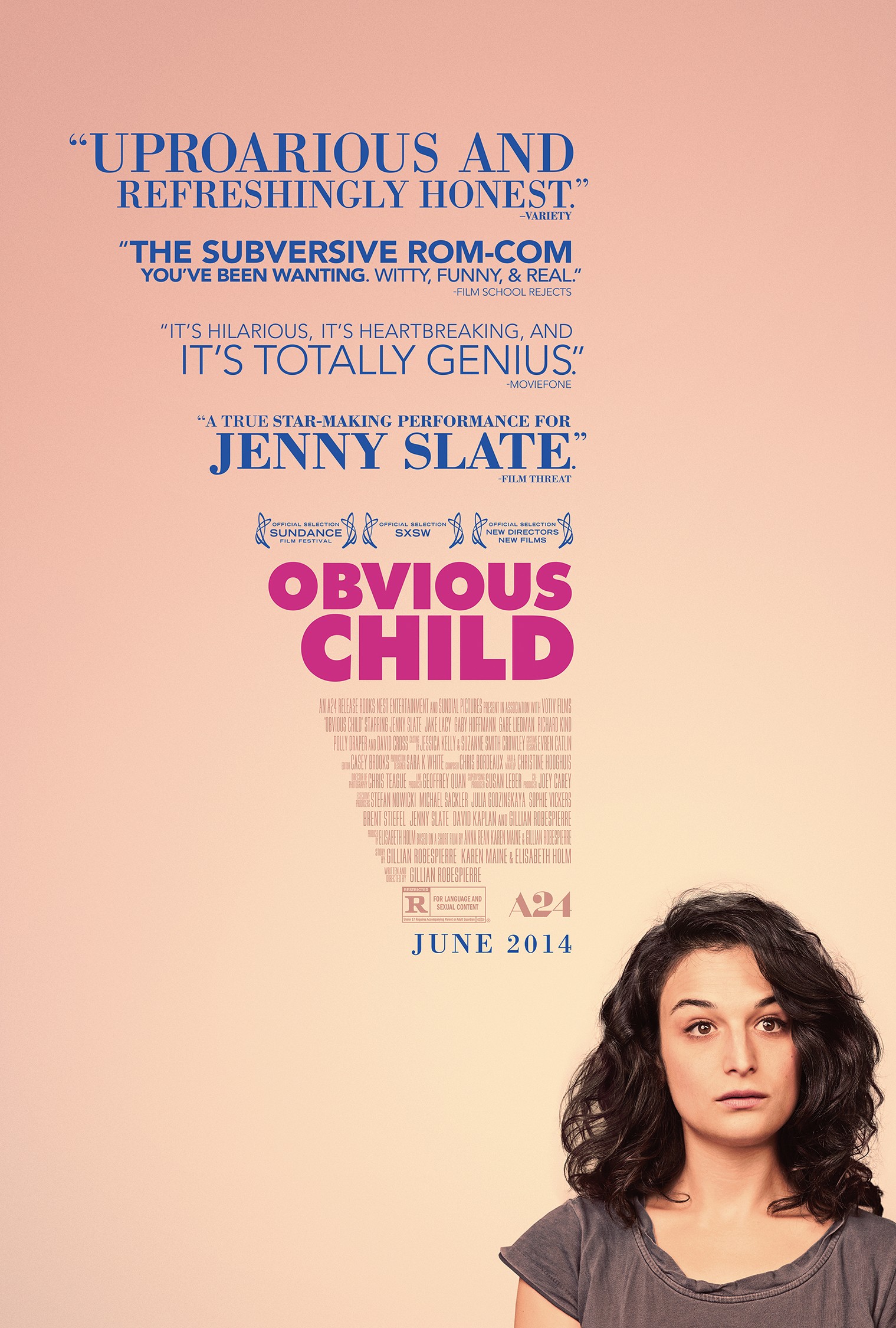Mega Sized Movie Poster Image for Obvious Child (#2 of 2)