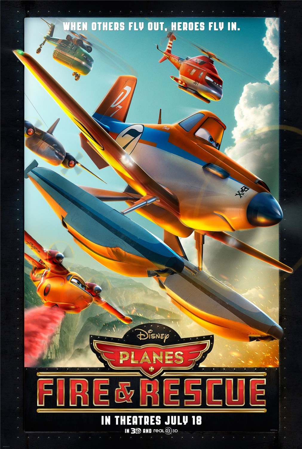 Extra Large Movie Poster Image for Planes: Fire & Rescue (#1 of 3)
