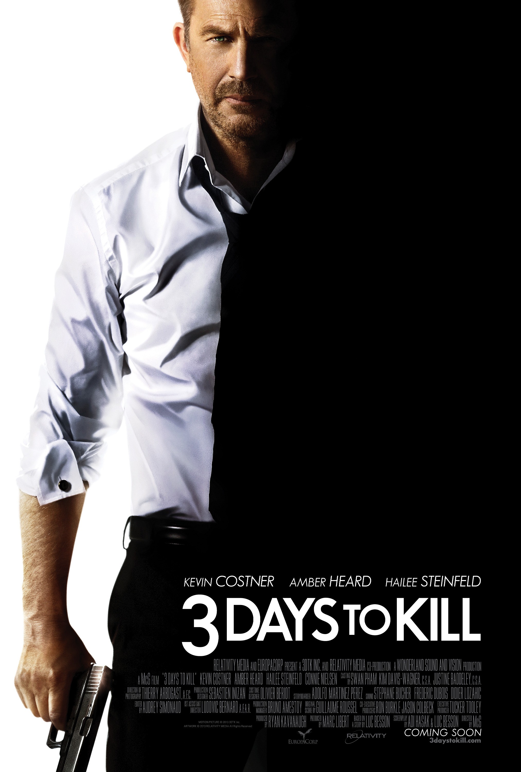 Mega Sized Movie Poster Image for 3 Days to Kill (#1 of 8)