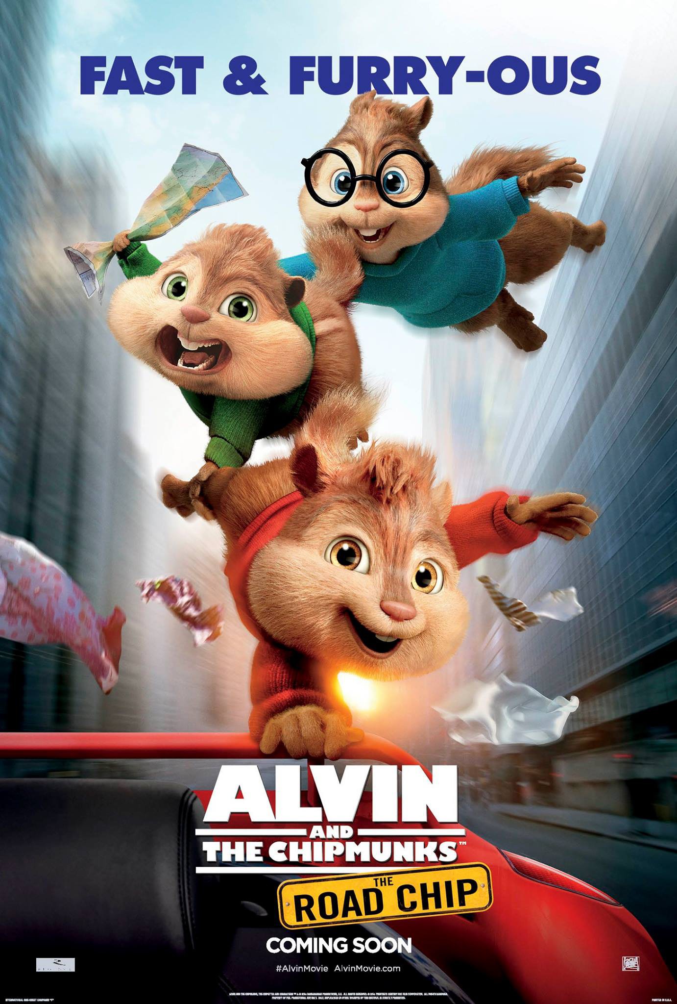 Mega Sized Movie Poster Image for Alvin and the Chipmunks: The Road Chip (#8 of 11)