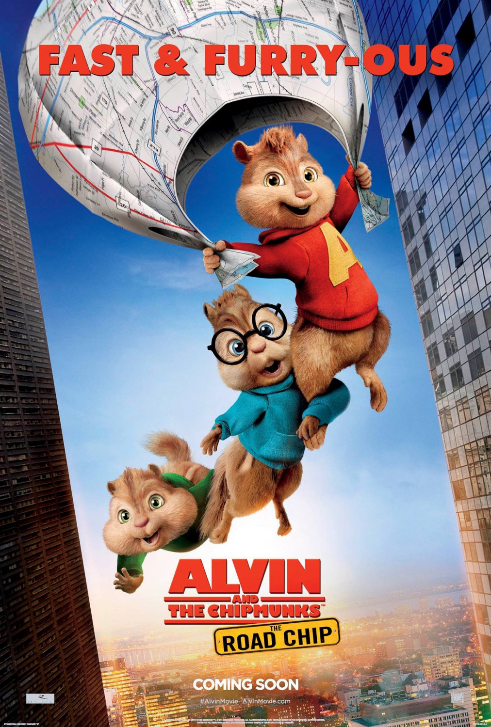 Extra Large Movie Poster Image for Alvin and the Chipmunks: The Road Chip (#9 of 11)