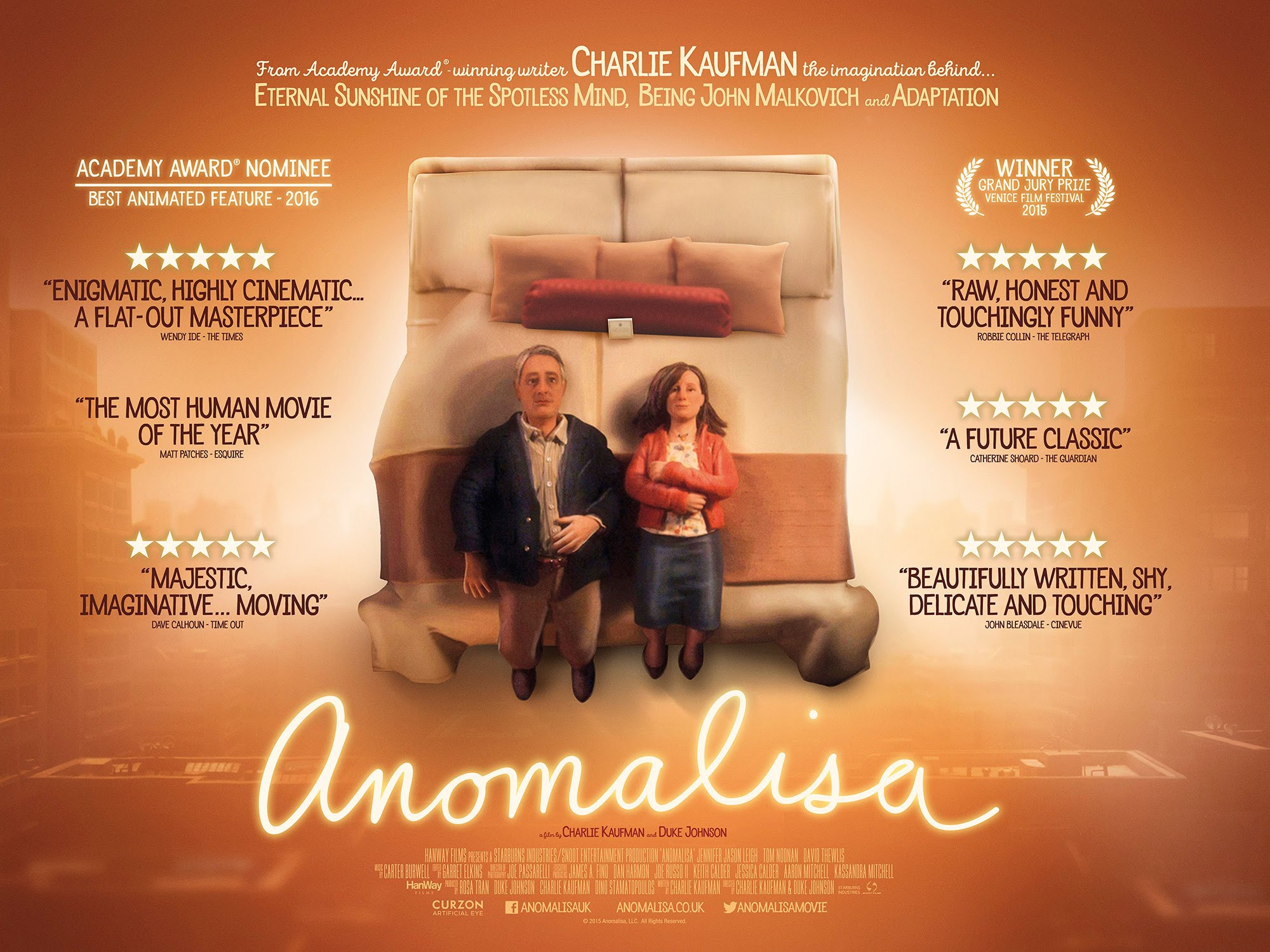Mega Sized Movie Poster Image for Anomalisa (#4 of 4)