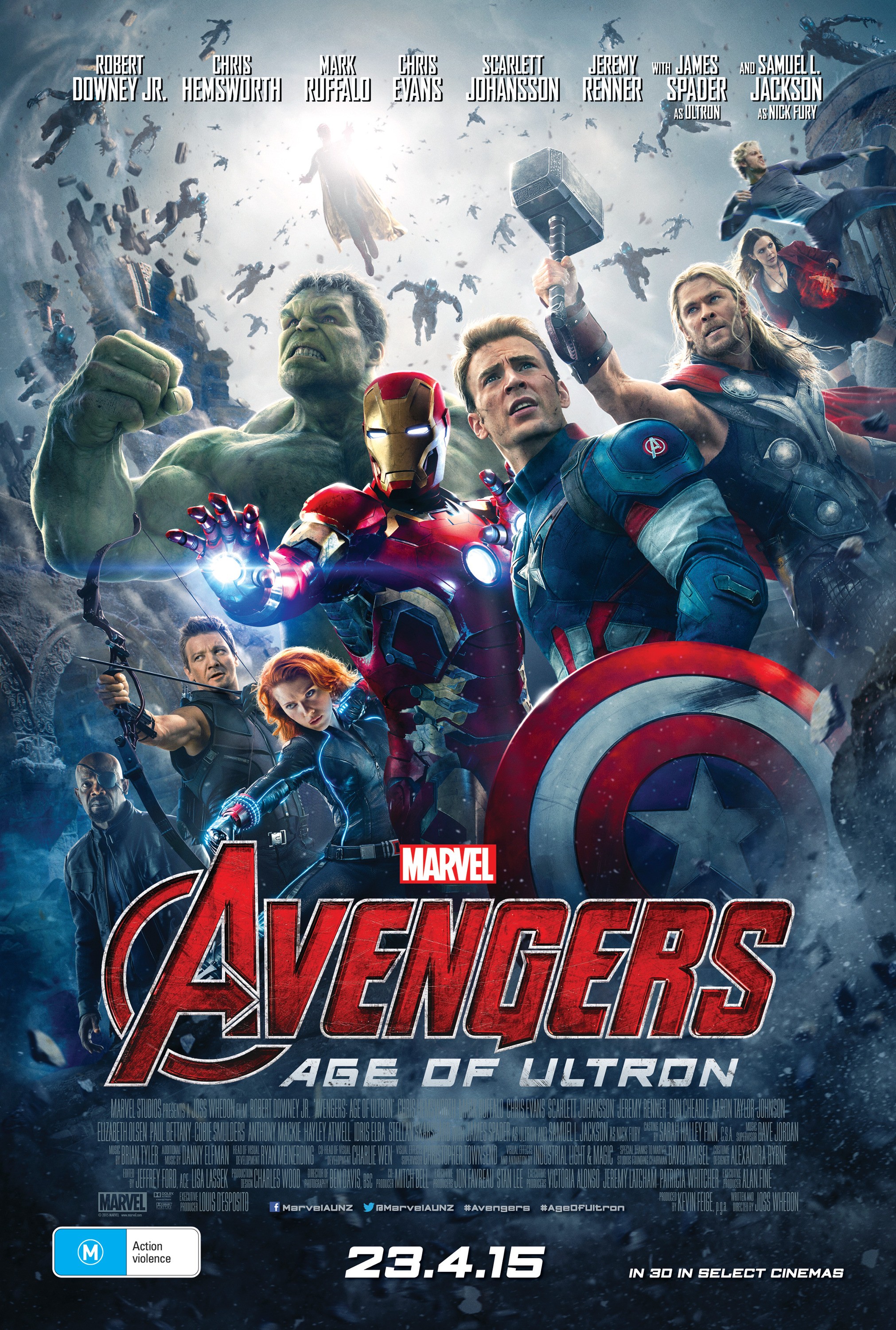 Mega Sized Movie Poster Image for Avengers: Age of Ultron (#25 of 36)