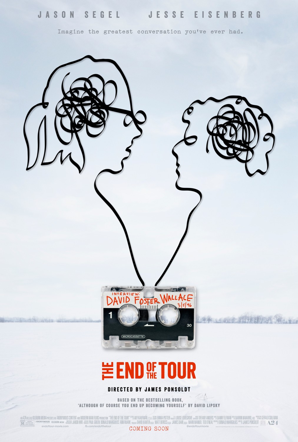 Extra Large Movie Poster Image for The End of the Tour 