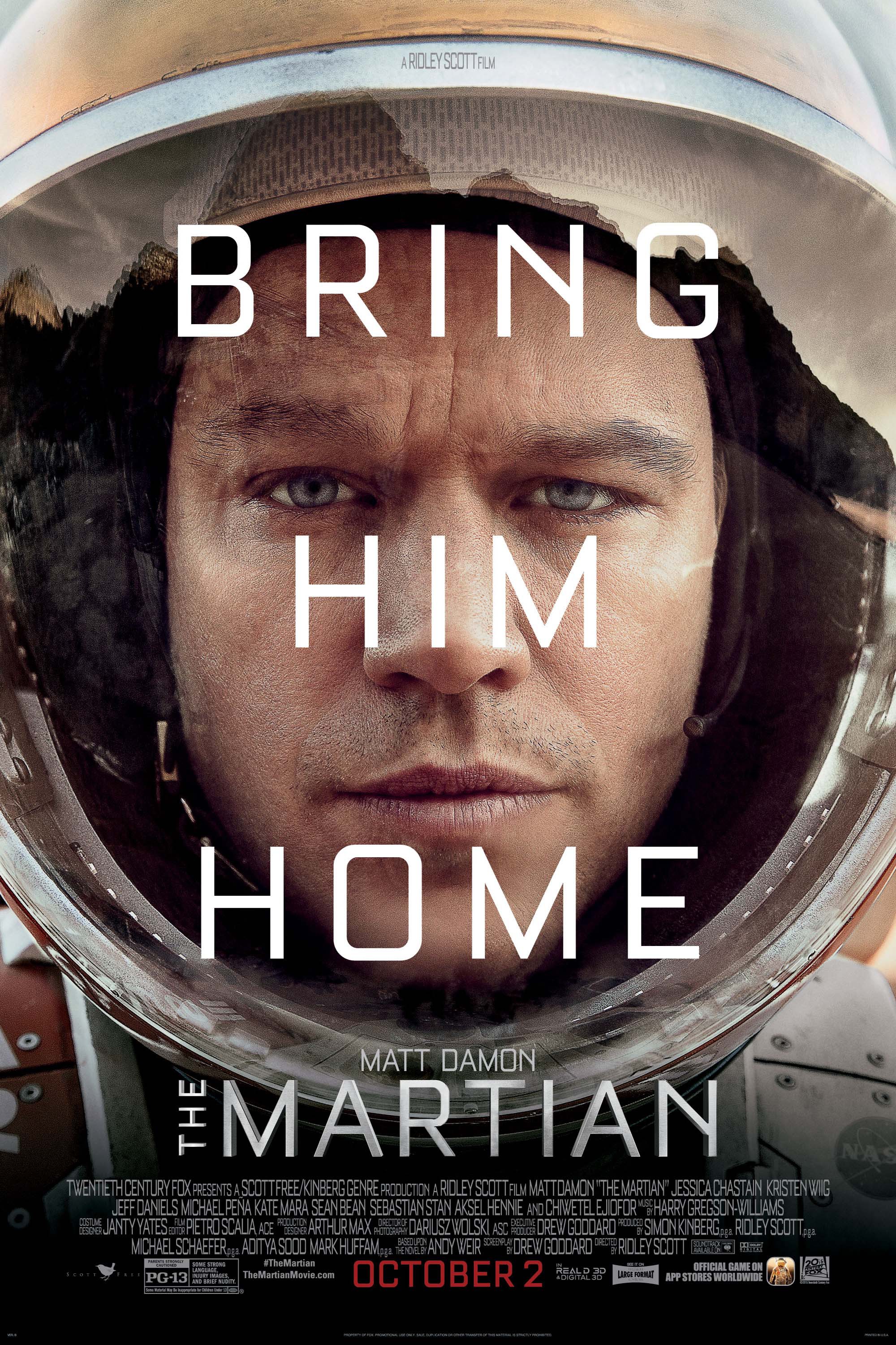 Mega Sized Movie Poster Image for The Martian (#1 of 6)