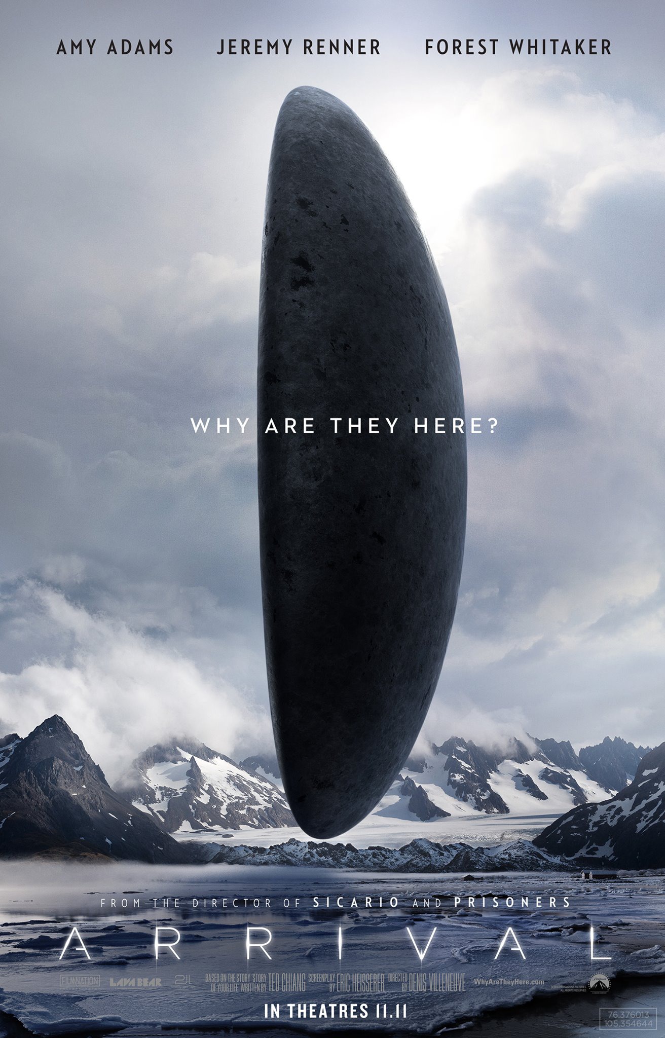 Mega Sized Movie Poster Image for Arrival (#1 of 20)