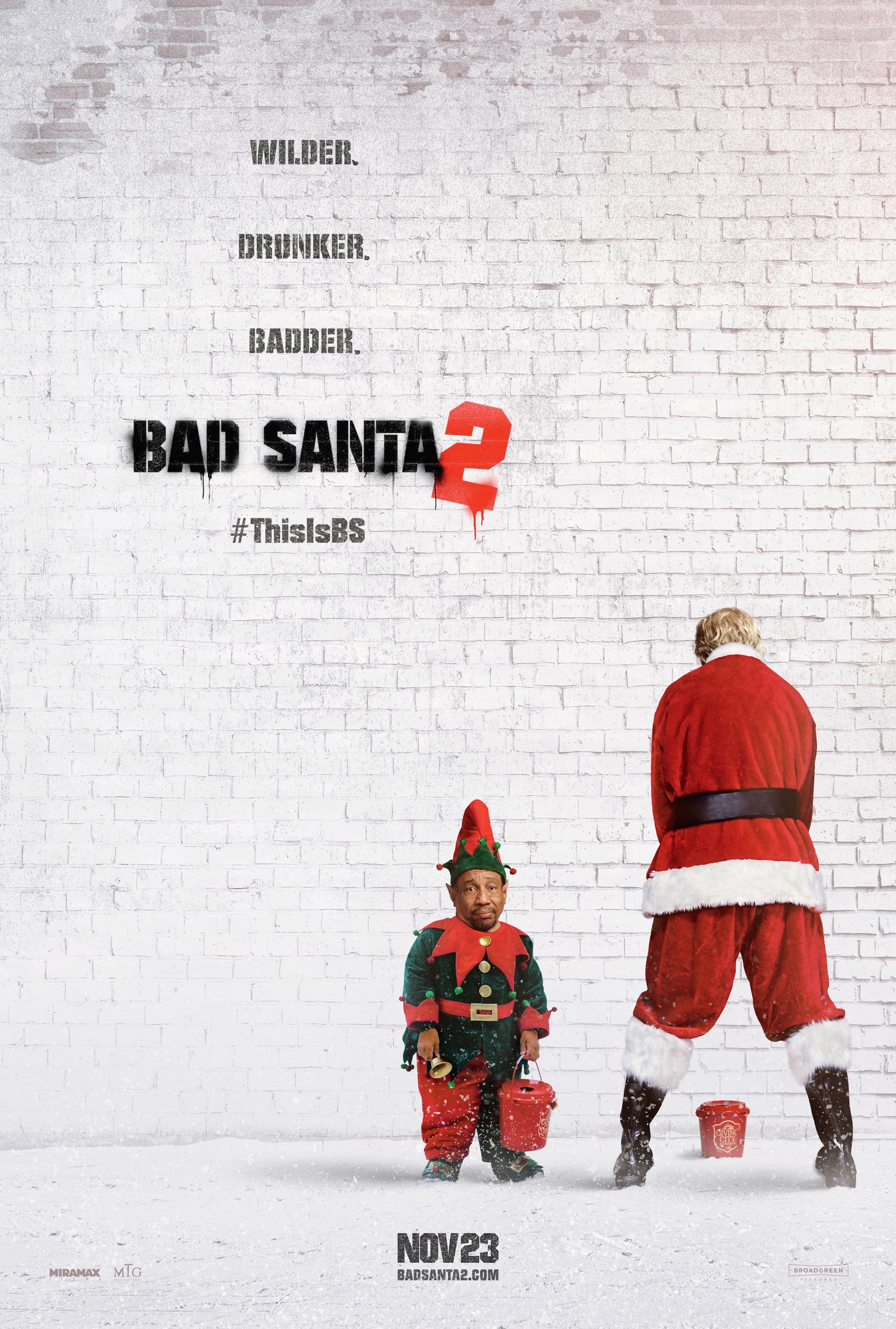 Mega Sized Movie Poster Image for Bad Santa 2 (#1 of 3)