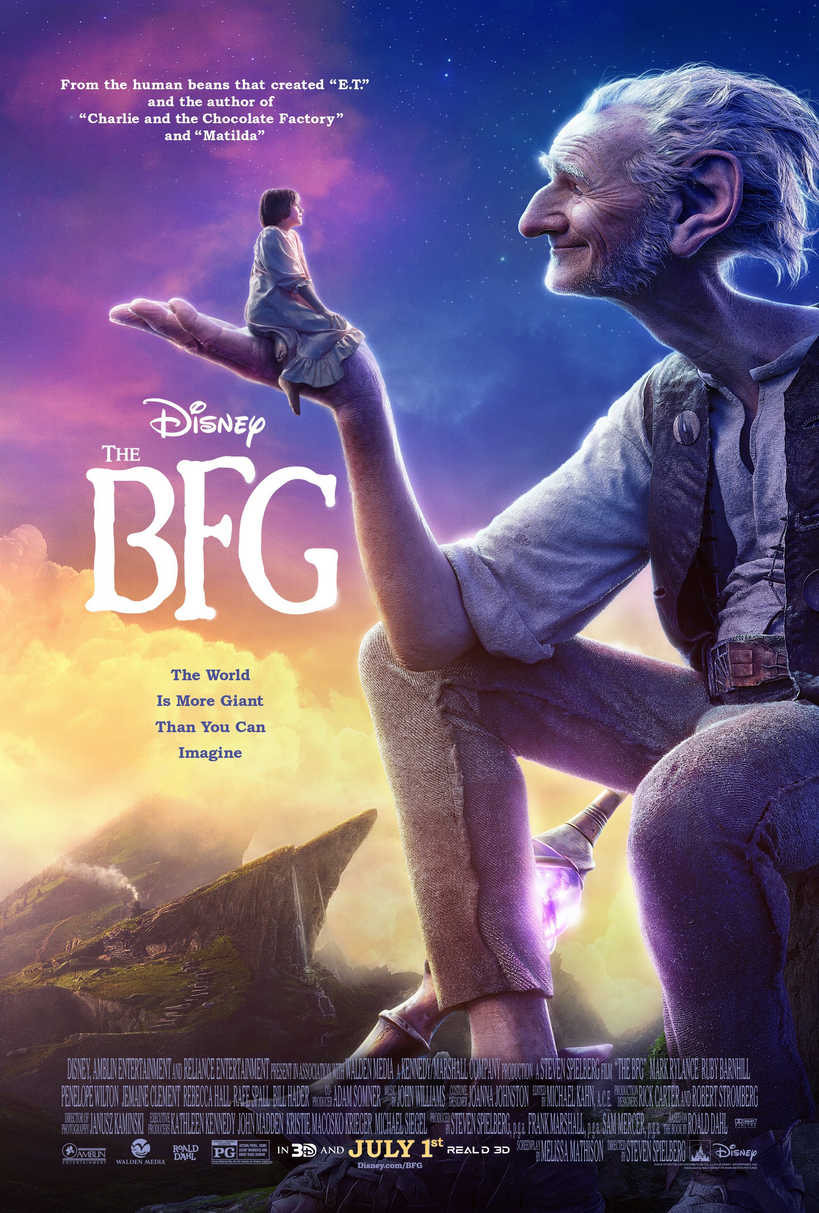 Mega Sized Movie Poster Image for The BFG (#2 of 7)