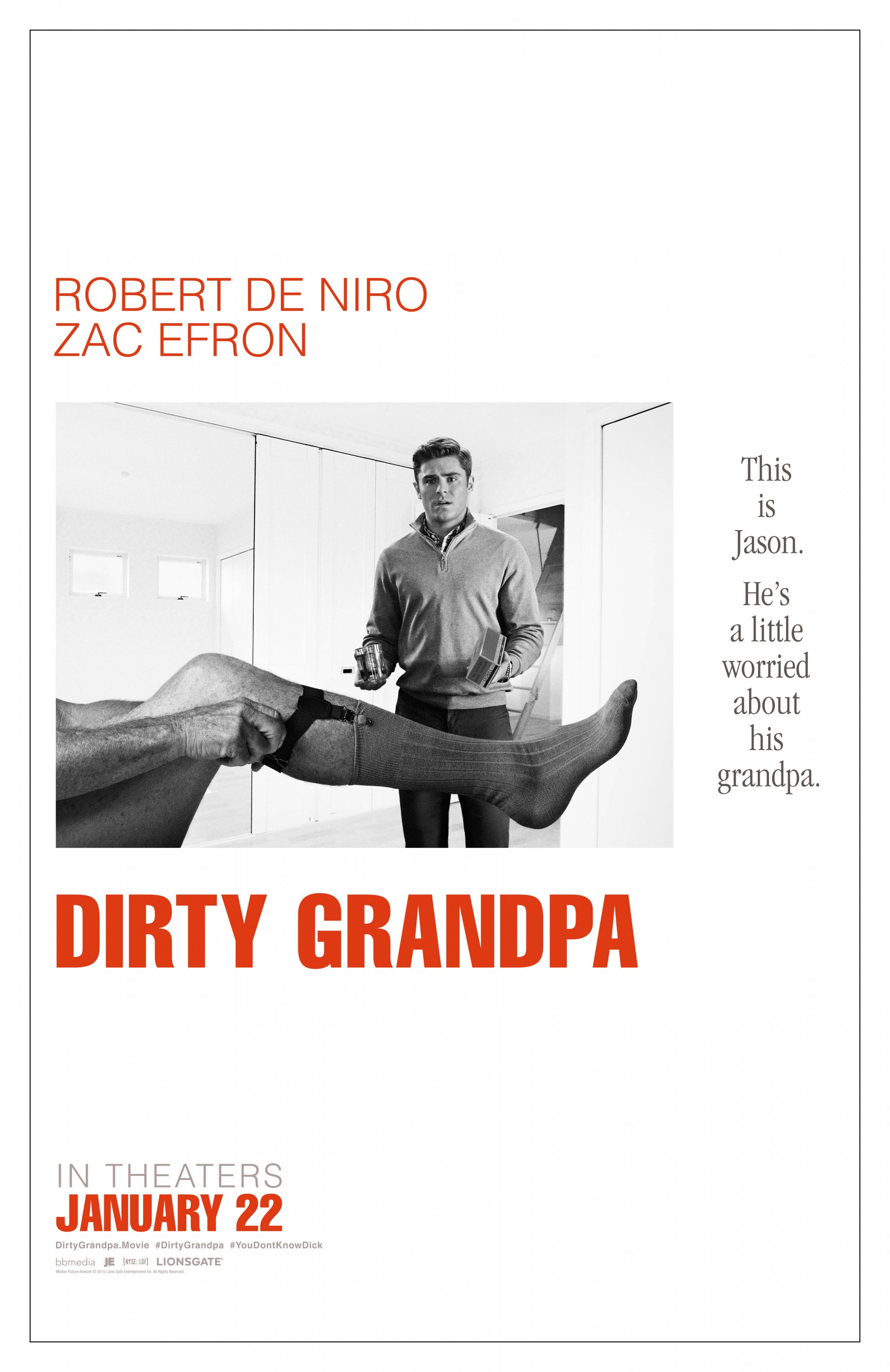 Mega Sized Movie Poster Image for Dirty Grandpa (#1 of 11)