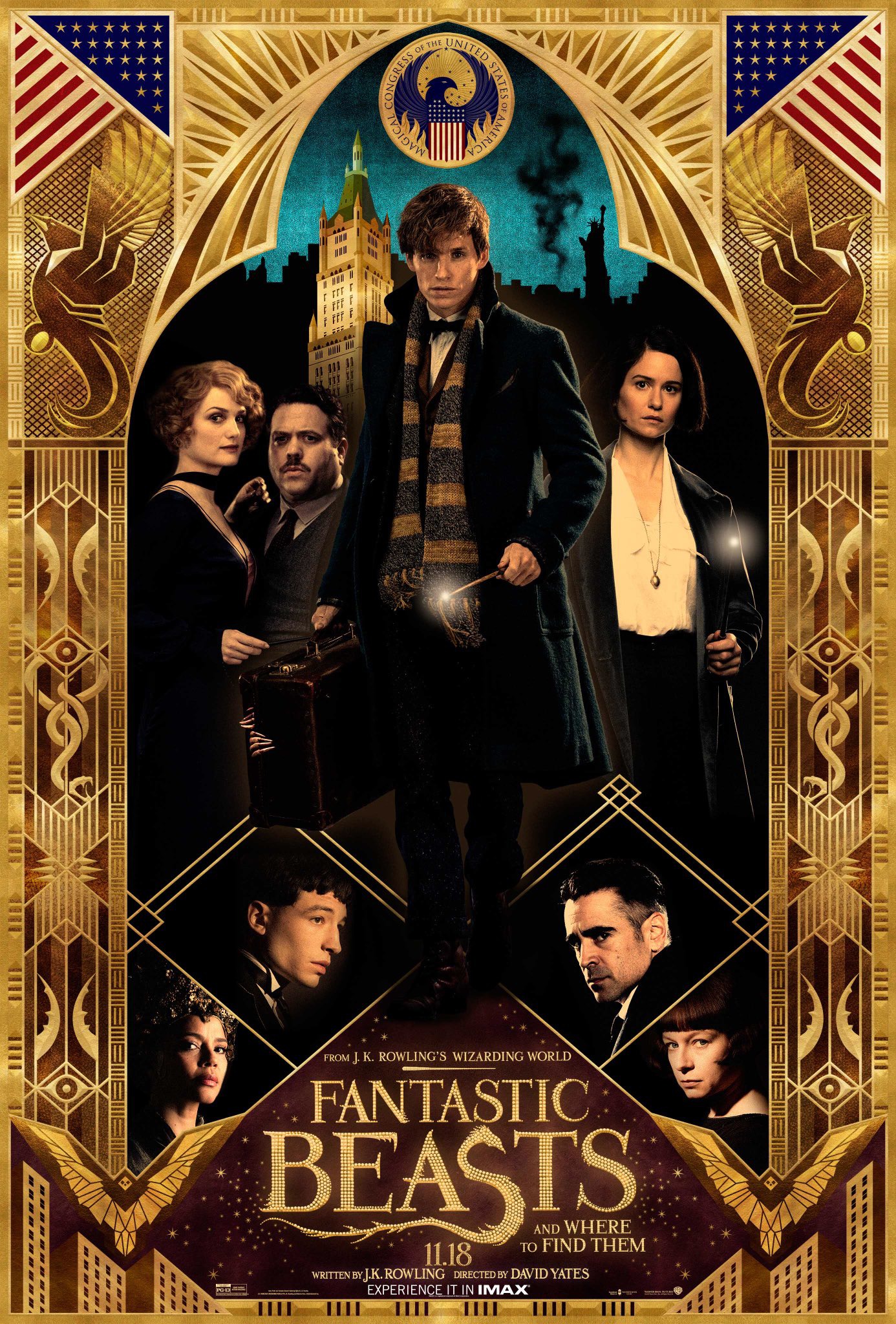 Mega Sized Movie Poster Image for Fantastic Beasts and Where to Find Them (#15 of 23)