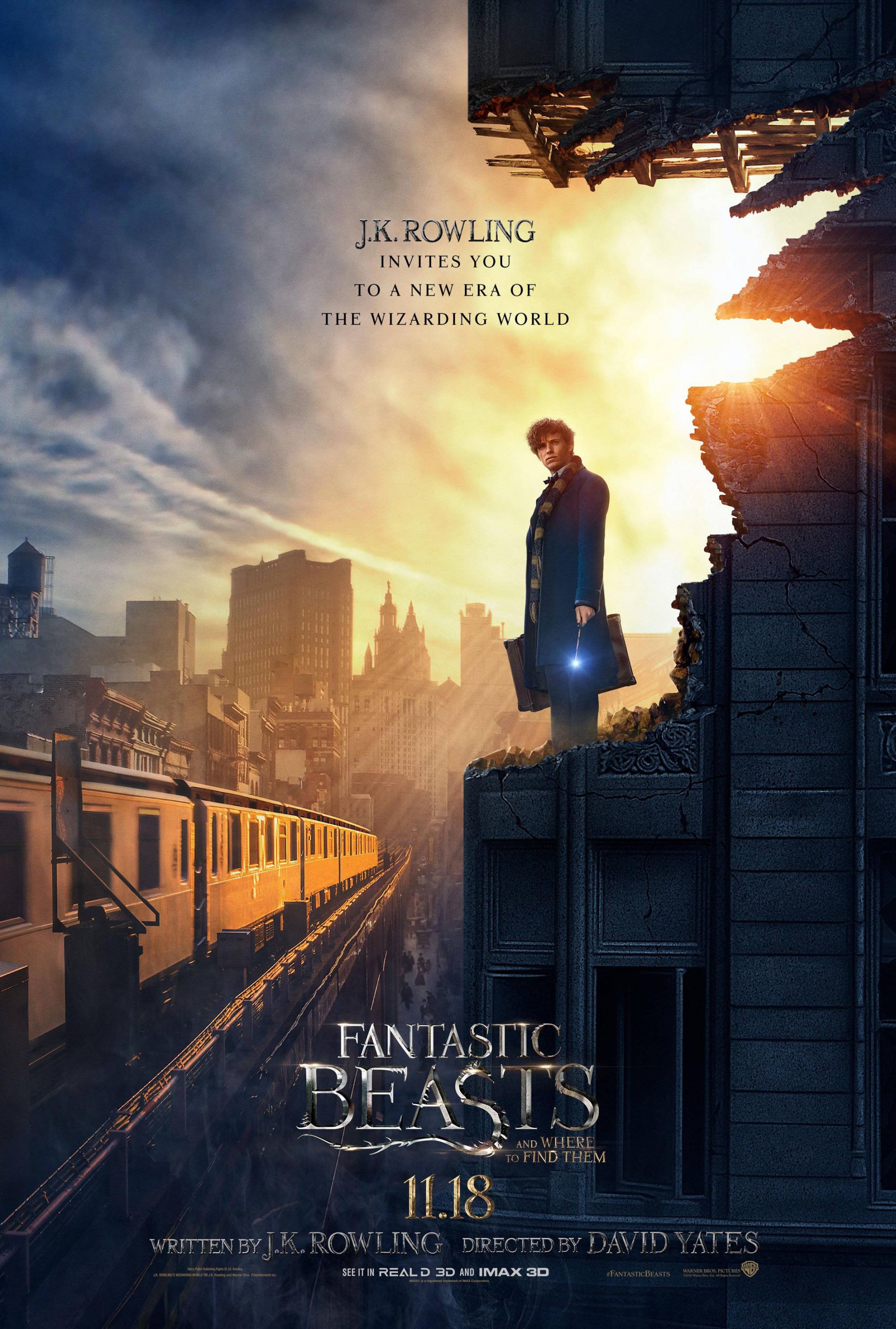 Mega Sized Movie Poster Image for Fantastic Beasts and Where to Find Them (#2 of 23)