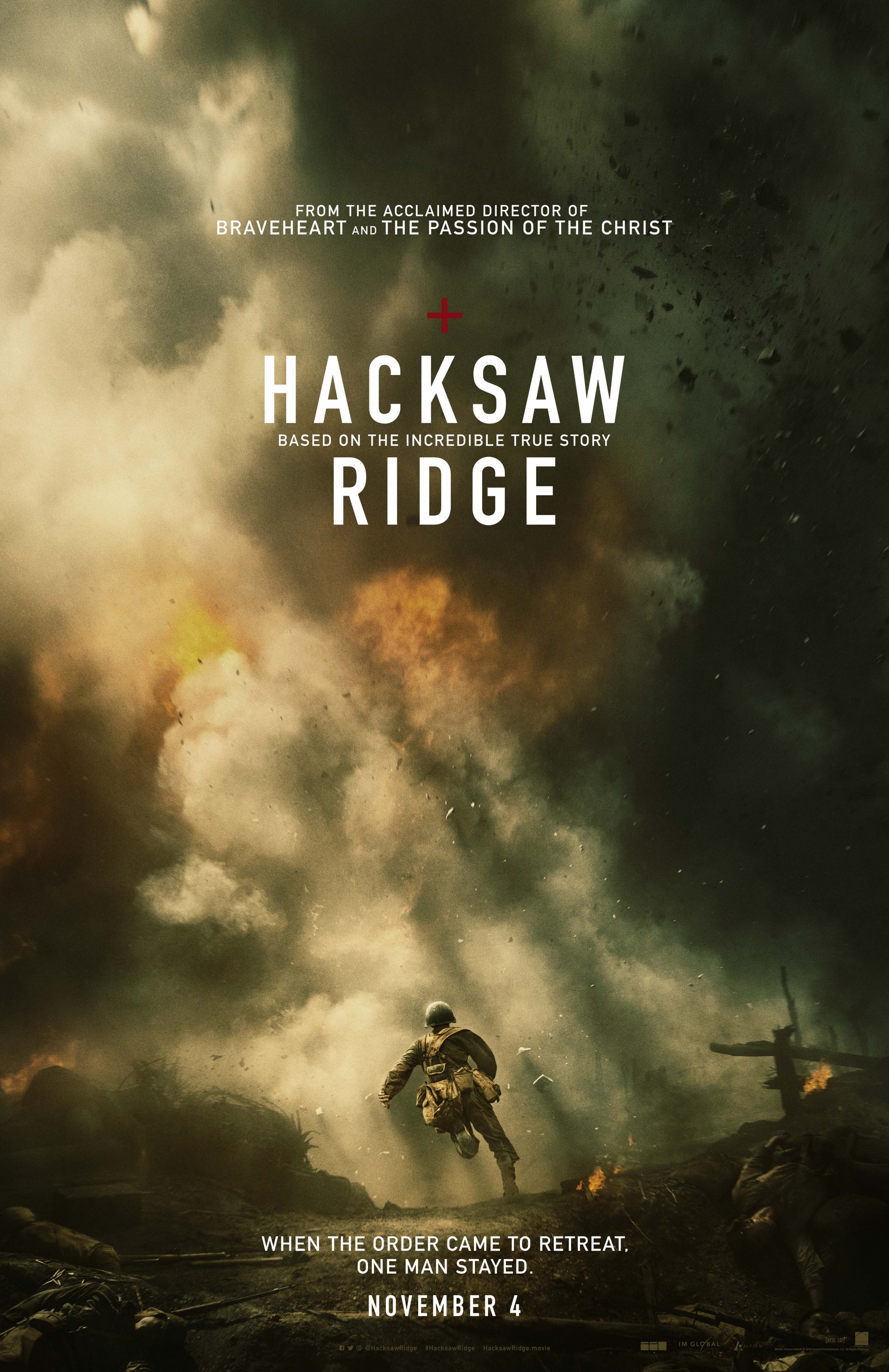 Mega Sized Movie Poster Image for Hacksaw Ridge (#1 of 19)
