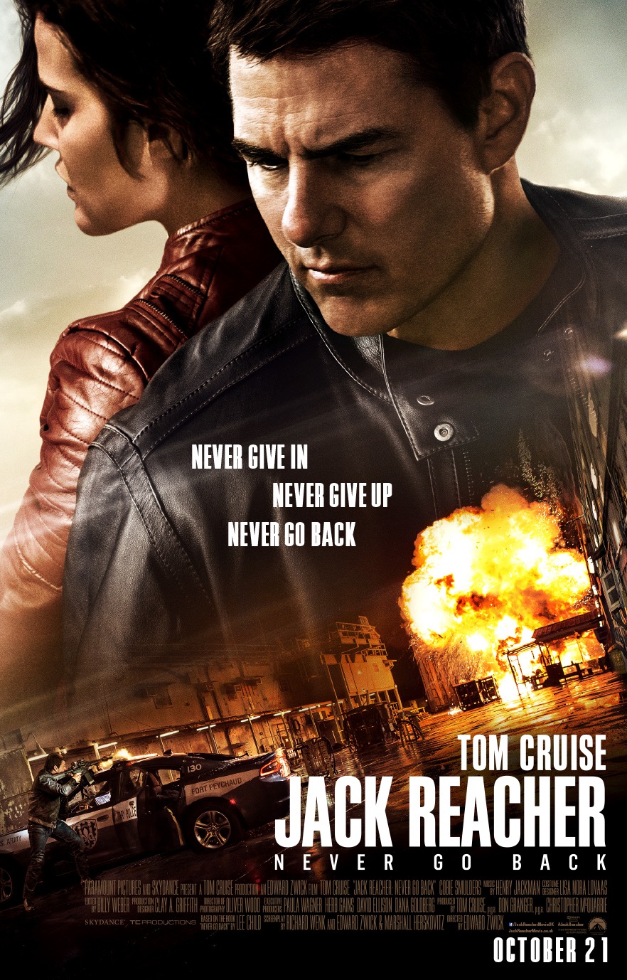 Extra Large Movie Poster Image for Jack Reacher: Never Go Back (#2 of 5)