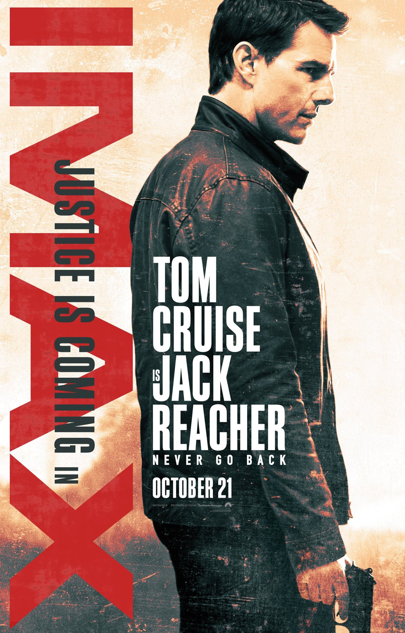 Mega Sized Movie Poster Image for Jack Reacher: Never Go Back (#4 of 5)