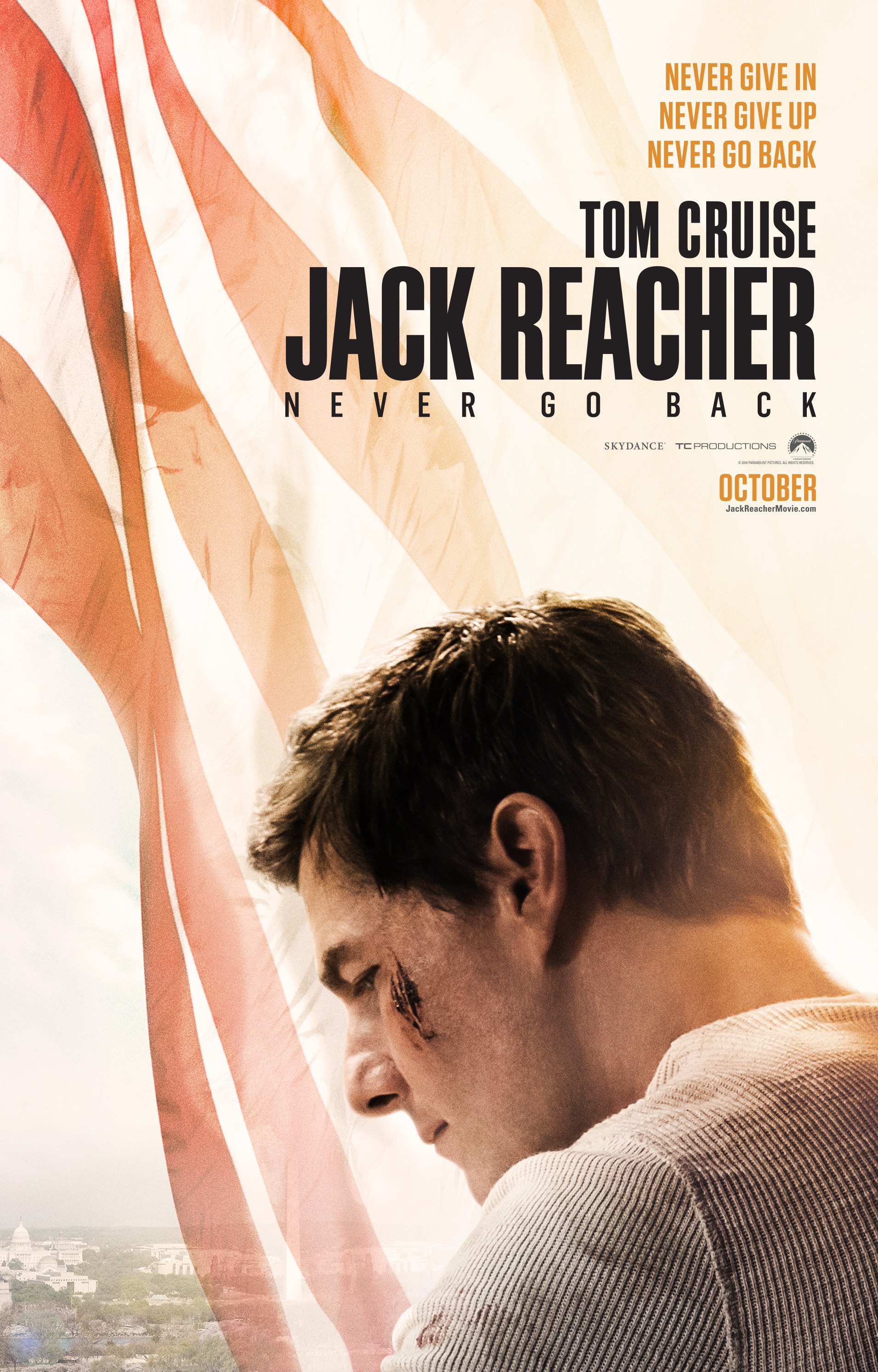 Mega Sized Movie Poster Image for Jack Reacher: Never Go Back (#1 of 5)