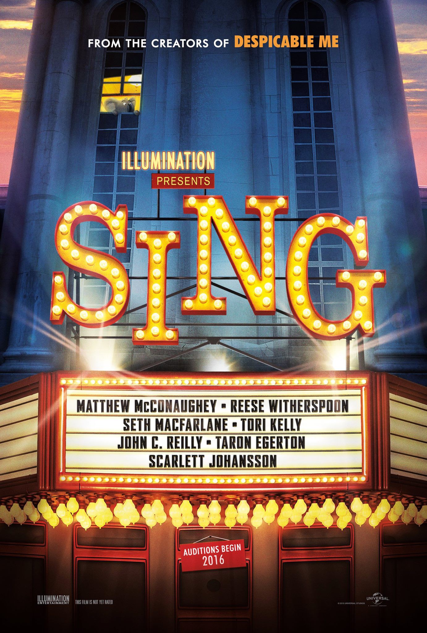 Mega Sized Movie Poster Image for Sing (#1 of 14)