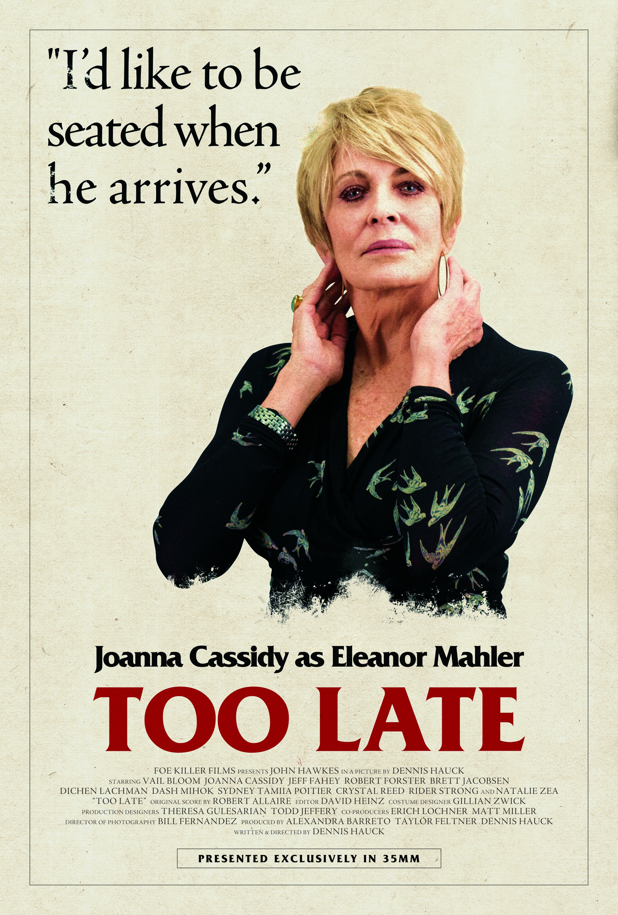 Mega Sized Movie Poster Image for Too Late (#3 of 13)