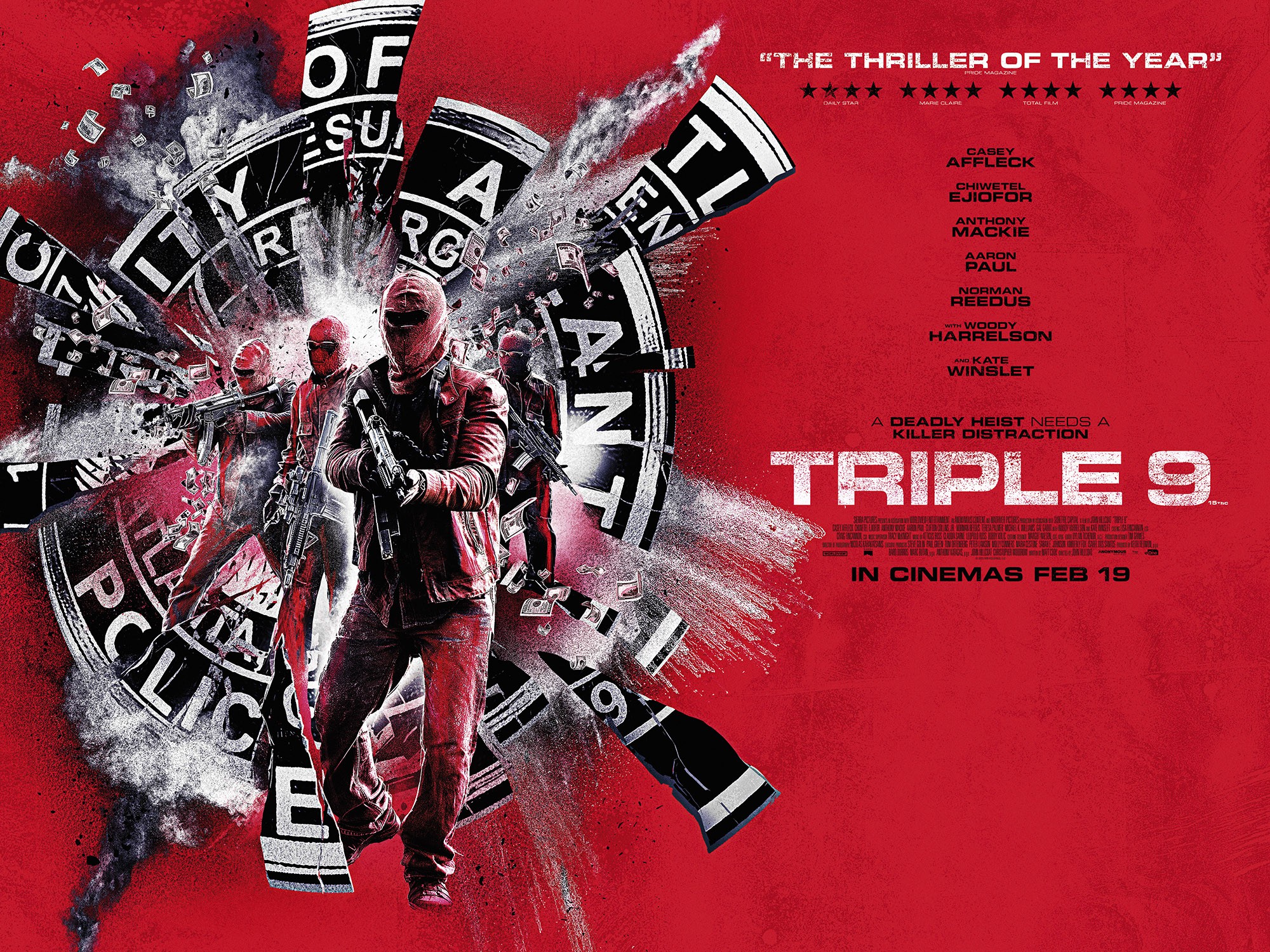 Mega Sized Movie Poster Image for Triple 9 (#20 of 31)