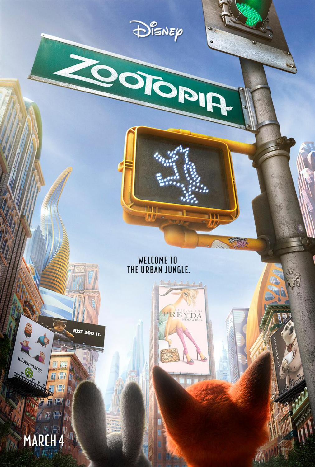 Extra Large Movie Poster Image for Zootopia (#1 of 29)