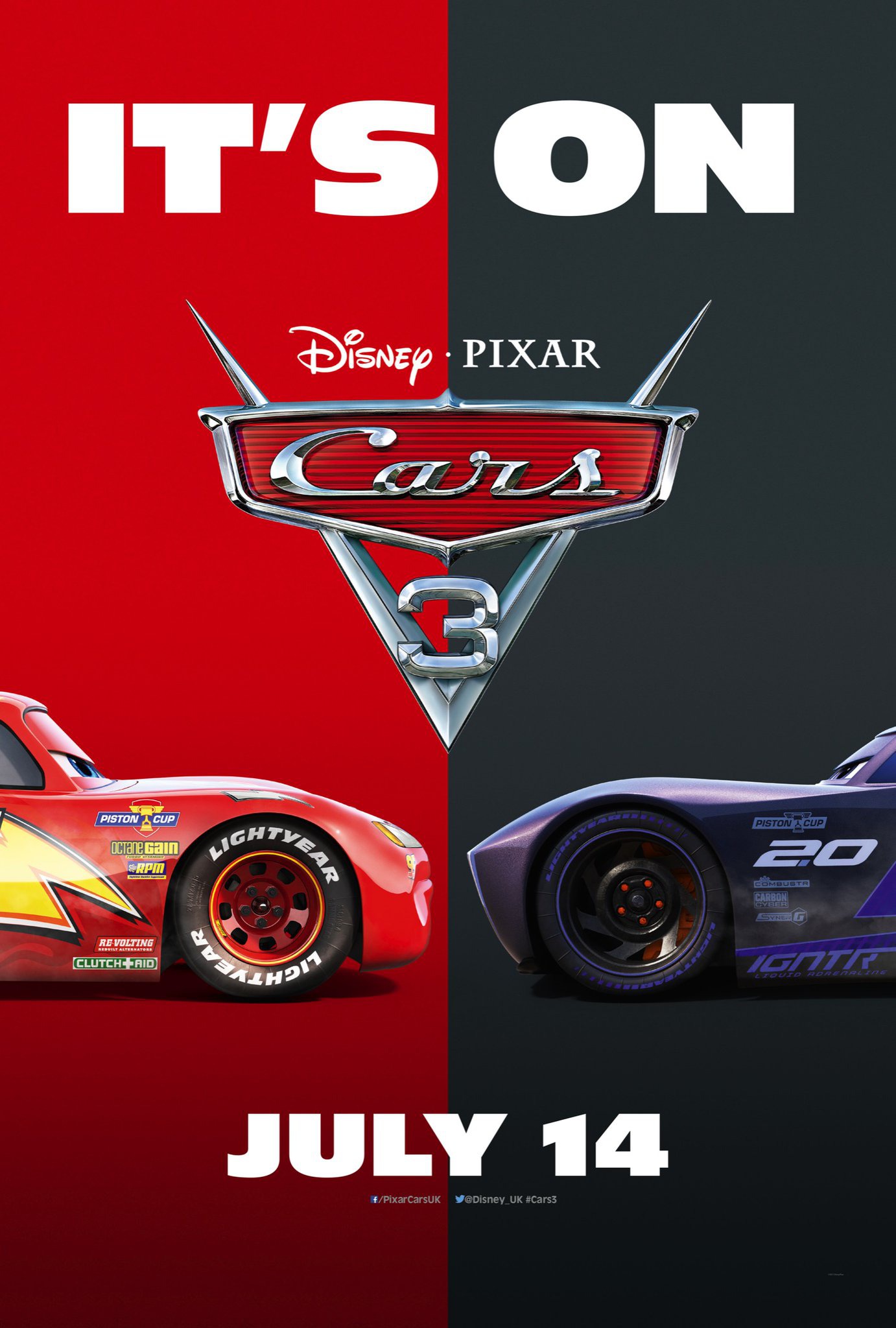 Mega Sized Movie Poster Image for Cars 3 (#9 of 16)