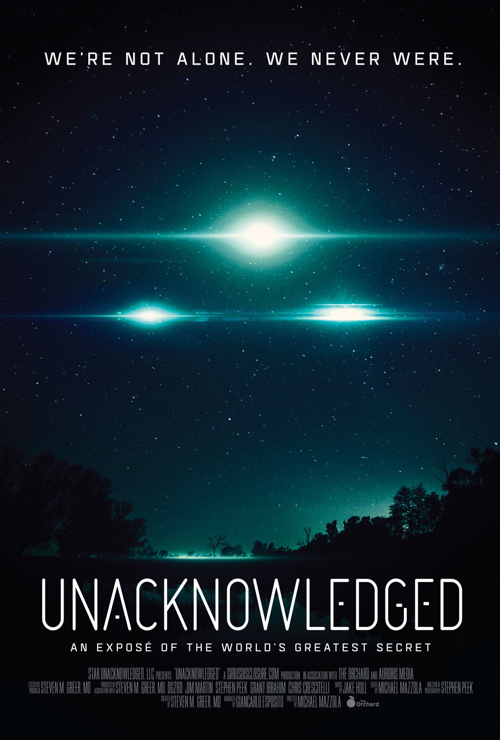 Extra Large Movie Poster Image for Unacknowledged 