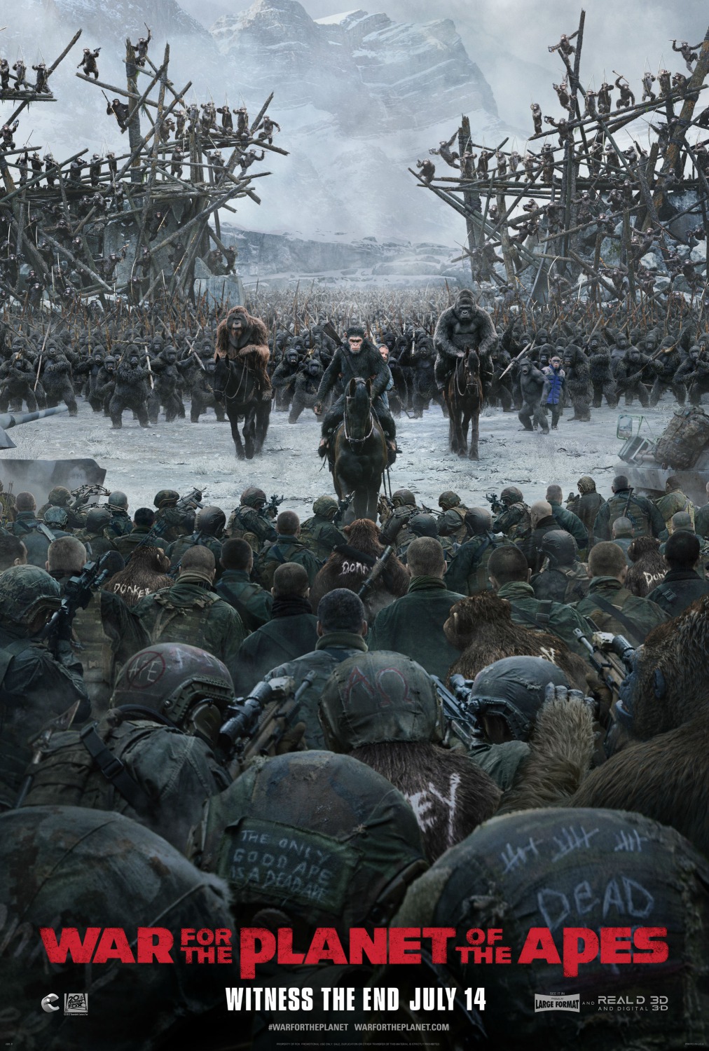 Extra Large Movie Poster Image for War for the Planet of the Apes (#3 of 17)
