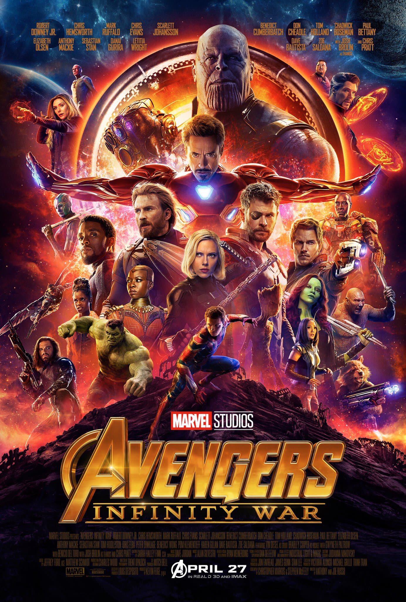 Mega Sized Movie Poster Image for Avengers: Infinity War (#2 of 45)
