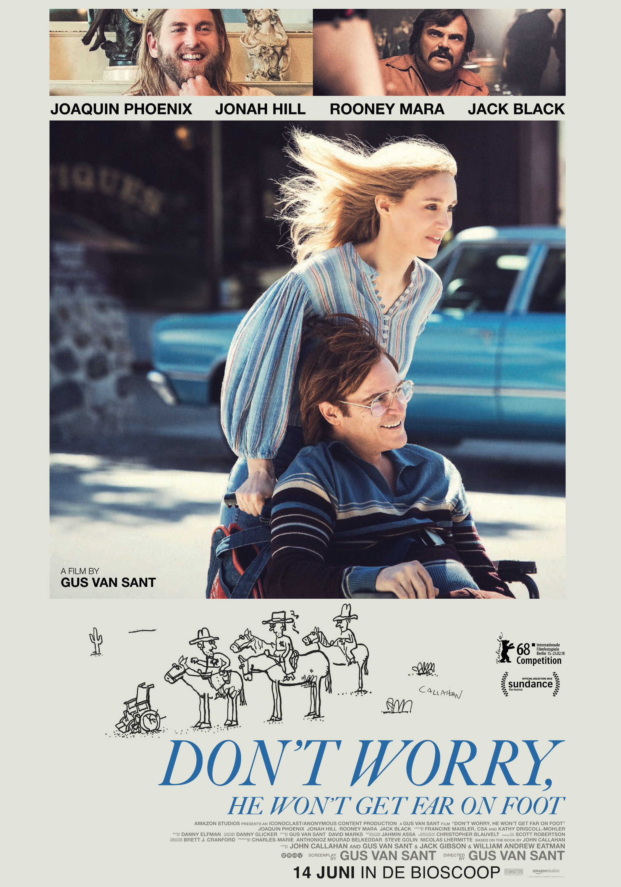 Mega Sized Movie Poster Image for Don't Worry, He Won't Get Far on Foot (#3 of 5)