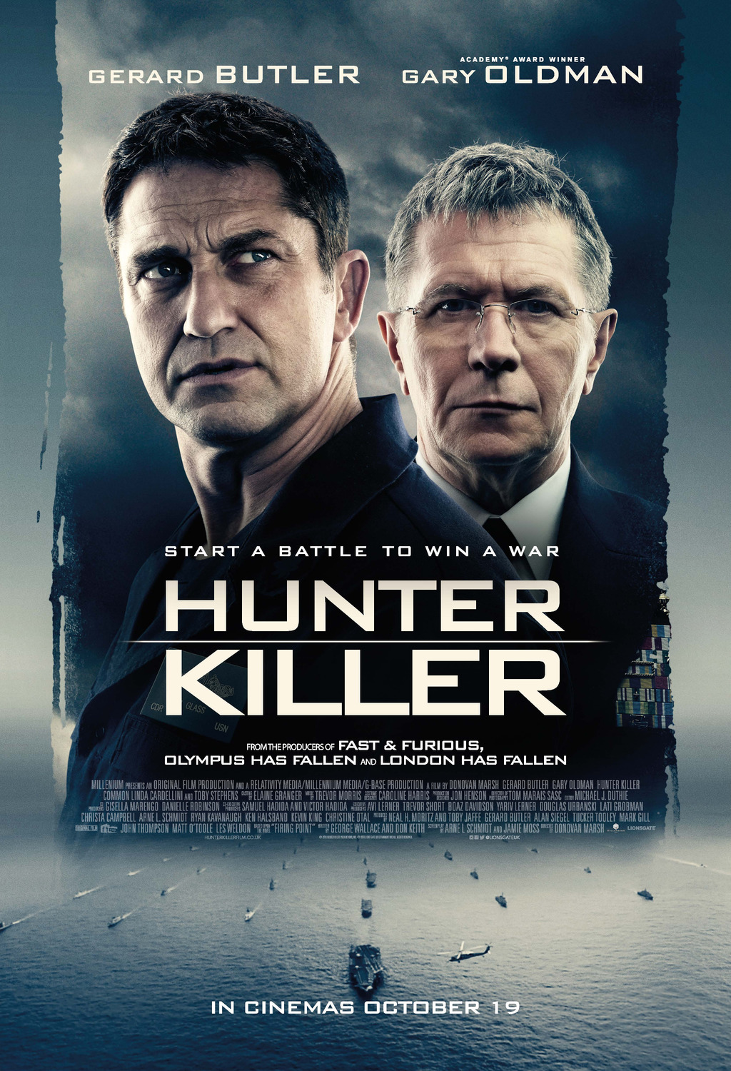 Extra Large Movie Poster Image for Hunter Killer (#2 of 10)