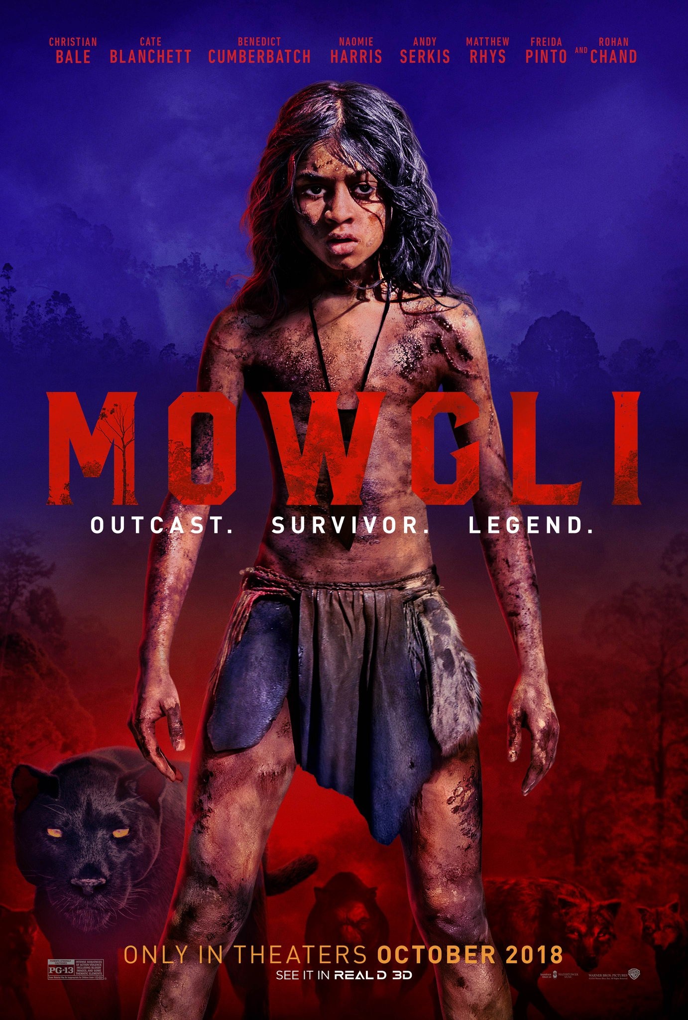 Mega Sized Movie Poster Image for Mowgli (#1 of 3)