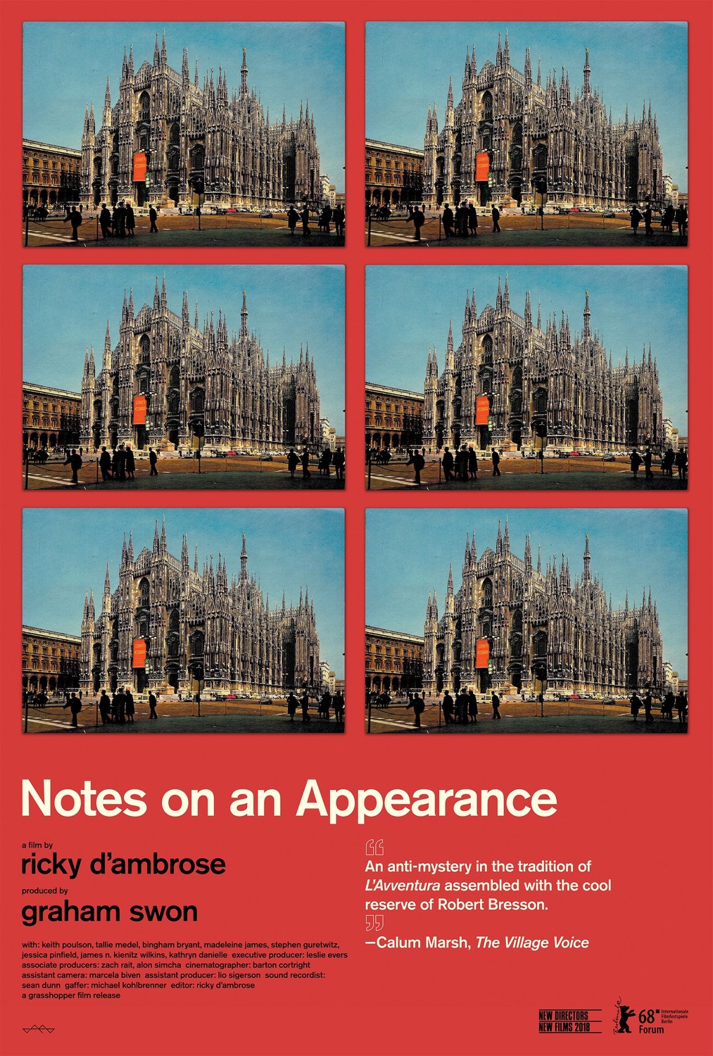 Extra Large Movie Poster Image for Notes on an Appearance 