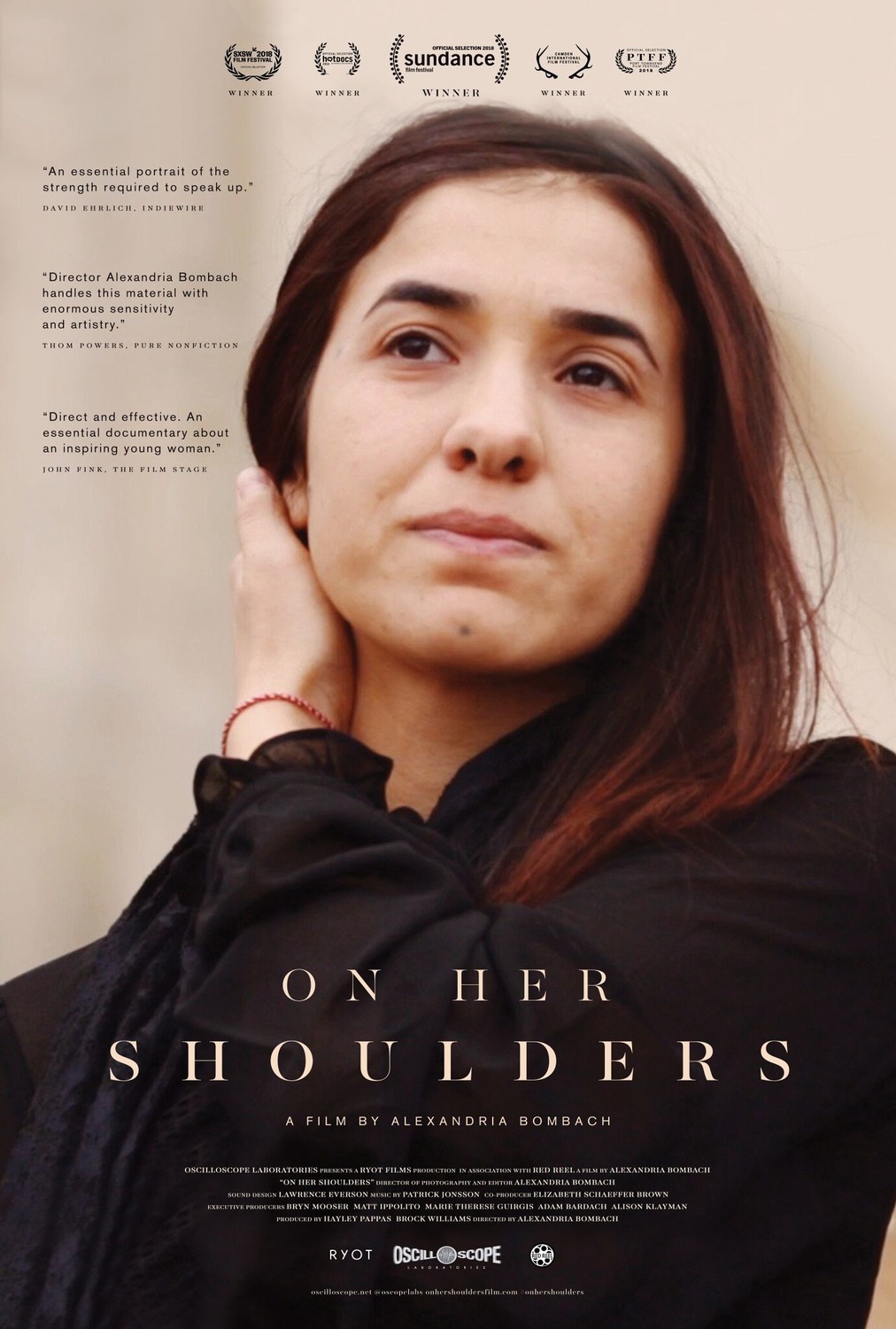 Extra Large Movie Poster Image for On Her Shoulders 