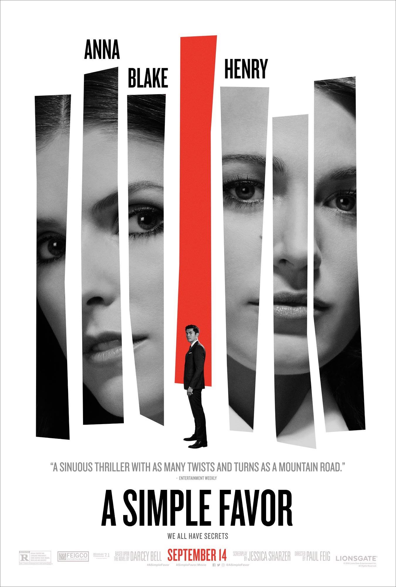 Mega Sized Movie Poster Image for A Simple Favor (#9 of 11)