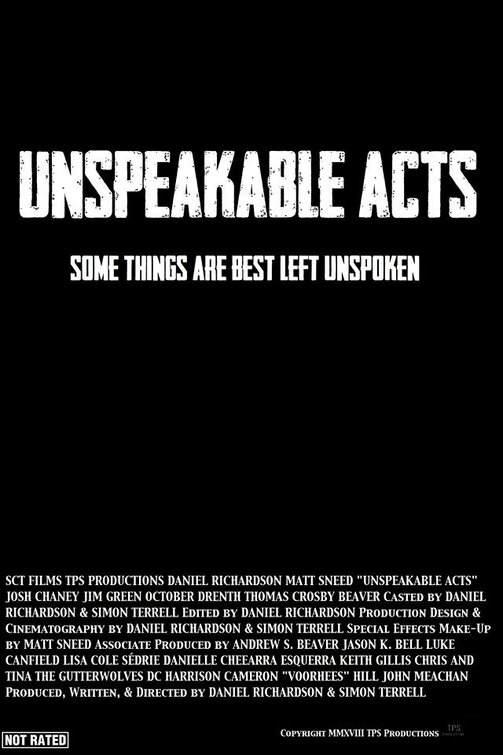 Unspeakable Acts Movie Poster
