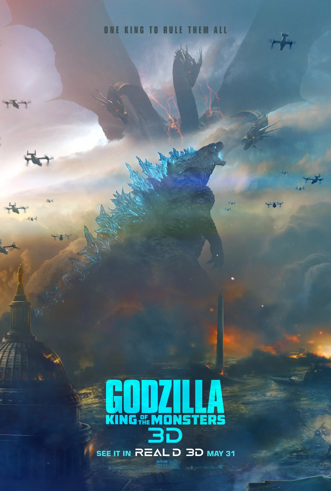 Mega Sized Movie Poster Image for Godzilla: King of the Monsters (#13 of 27)